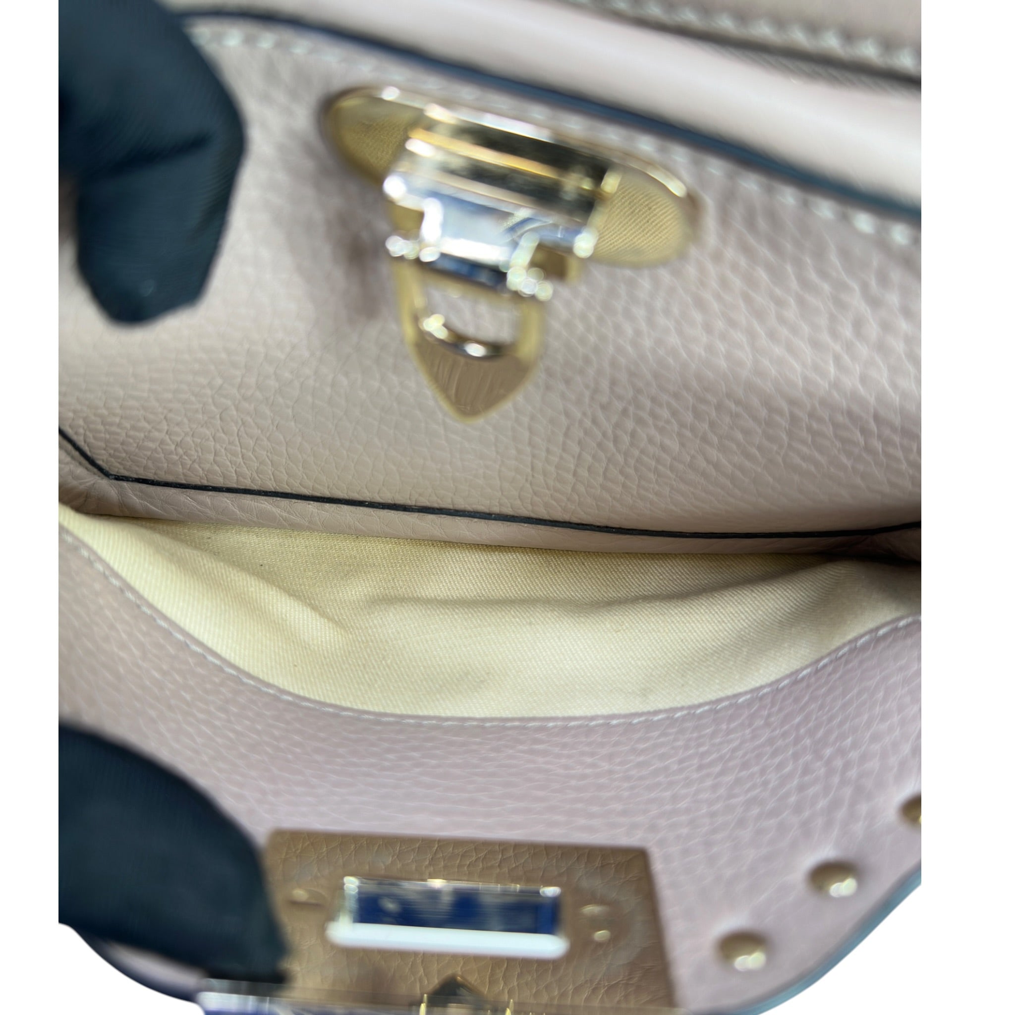 Valentino Garavani Rockstud Shoulder Bag Calfskin Leather