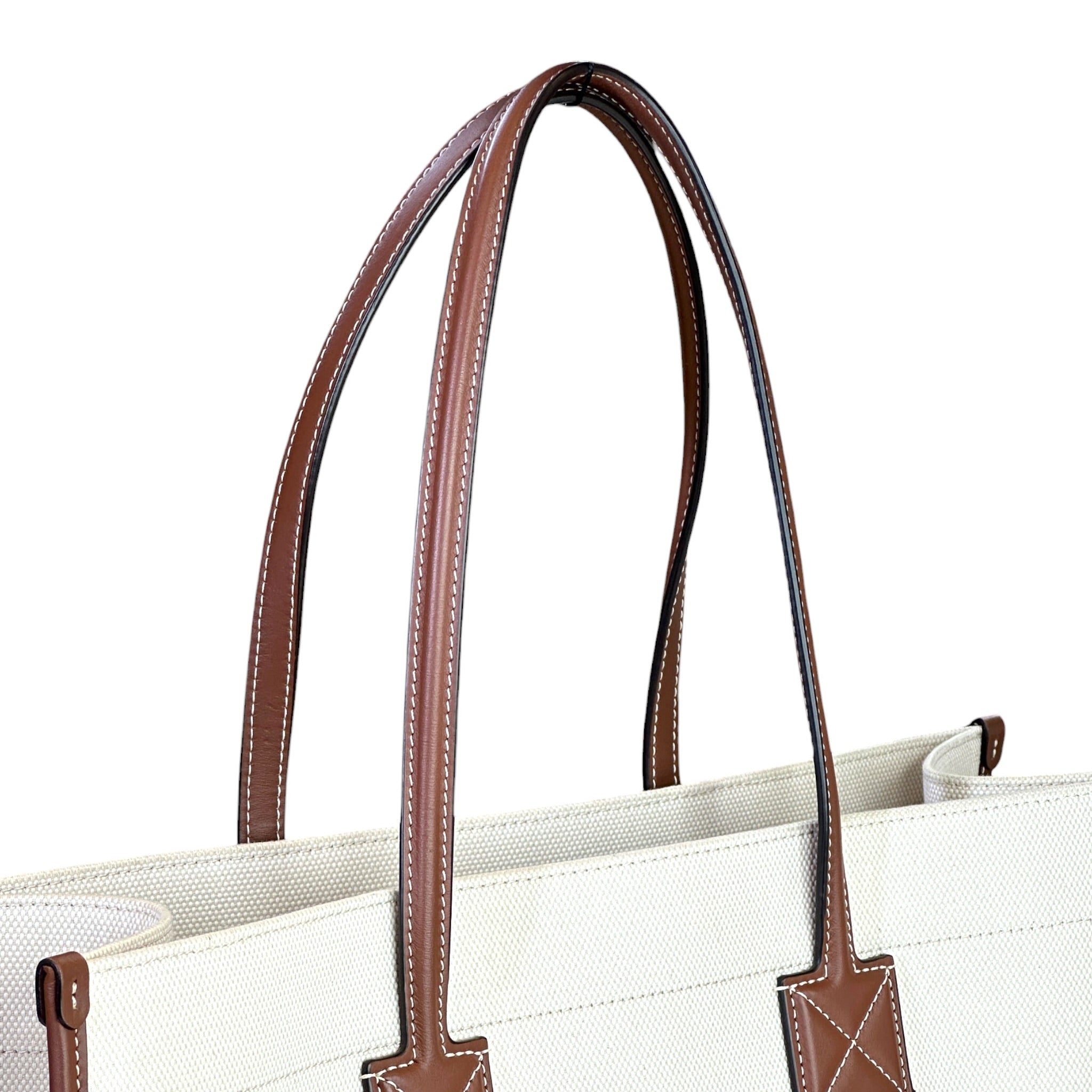 Burberry Freya Canvas Tote Bag