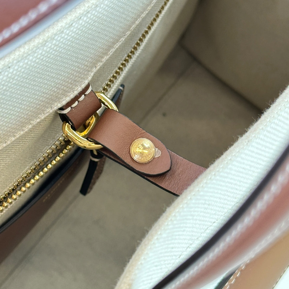 Burberry Freya Canvas Tote Bag