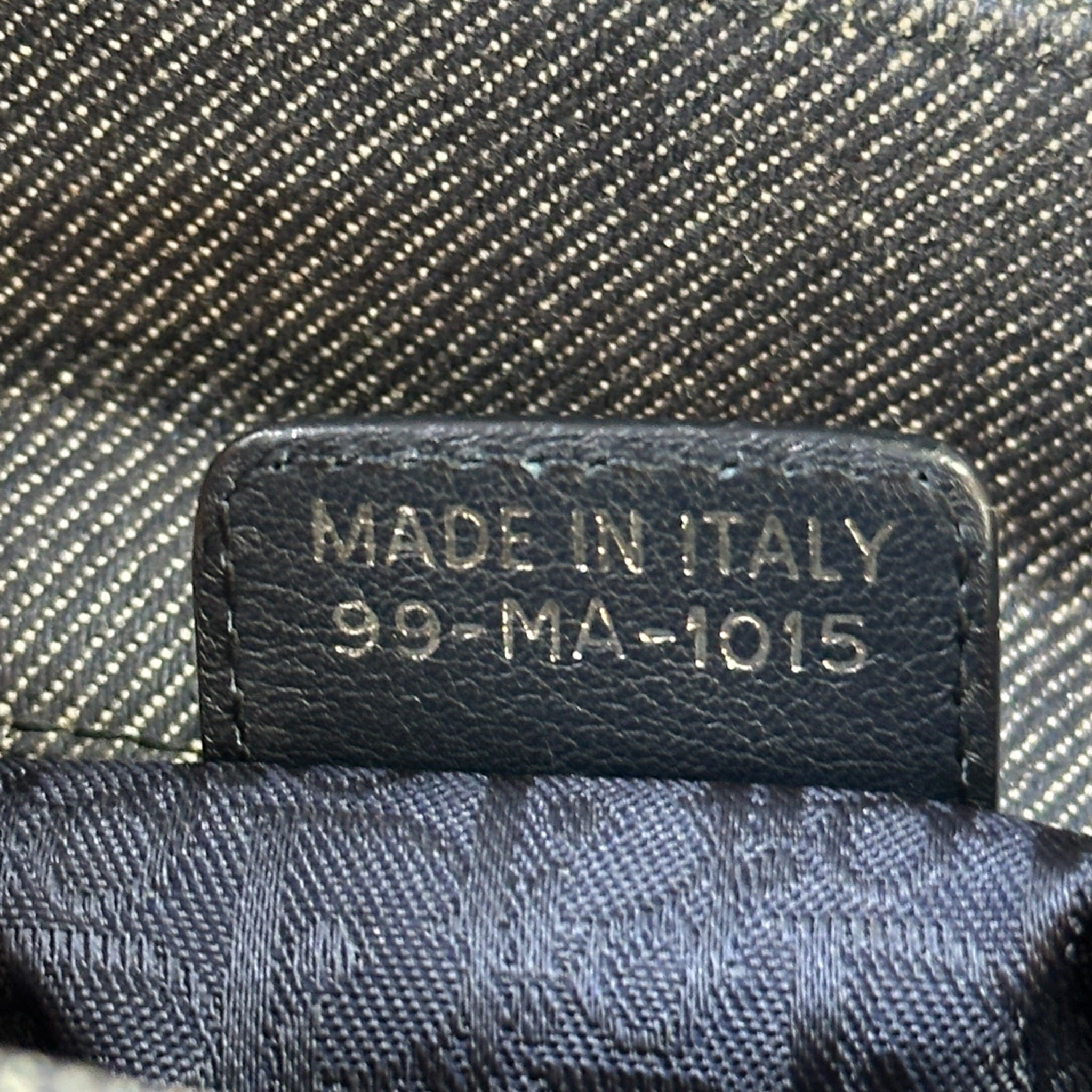 Christian Dior Large Lady Dior Denim Signature Cannage