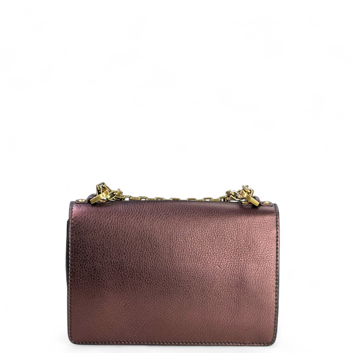 Christian Dior J'Adior Copper Leather Flap Shoulder Bag