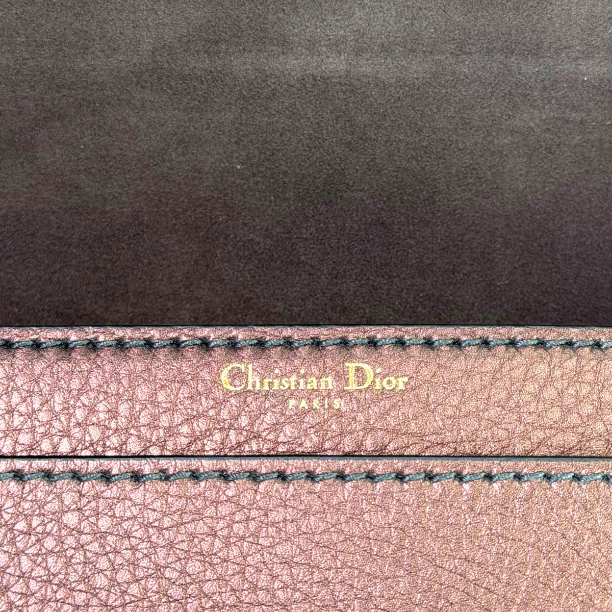 Christian Dior J'Adior Copper Leather Flap Shoulder Bag