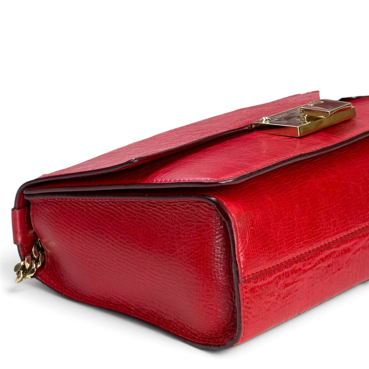 JImmy Choo Madeline Medium Red Leather Shoulder bag