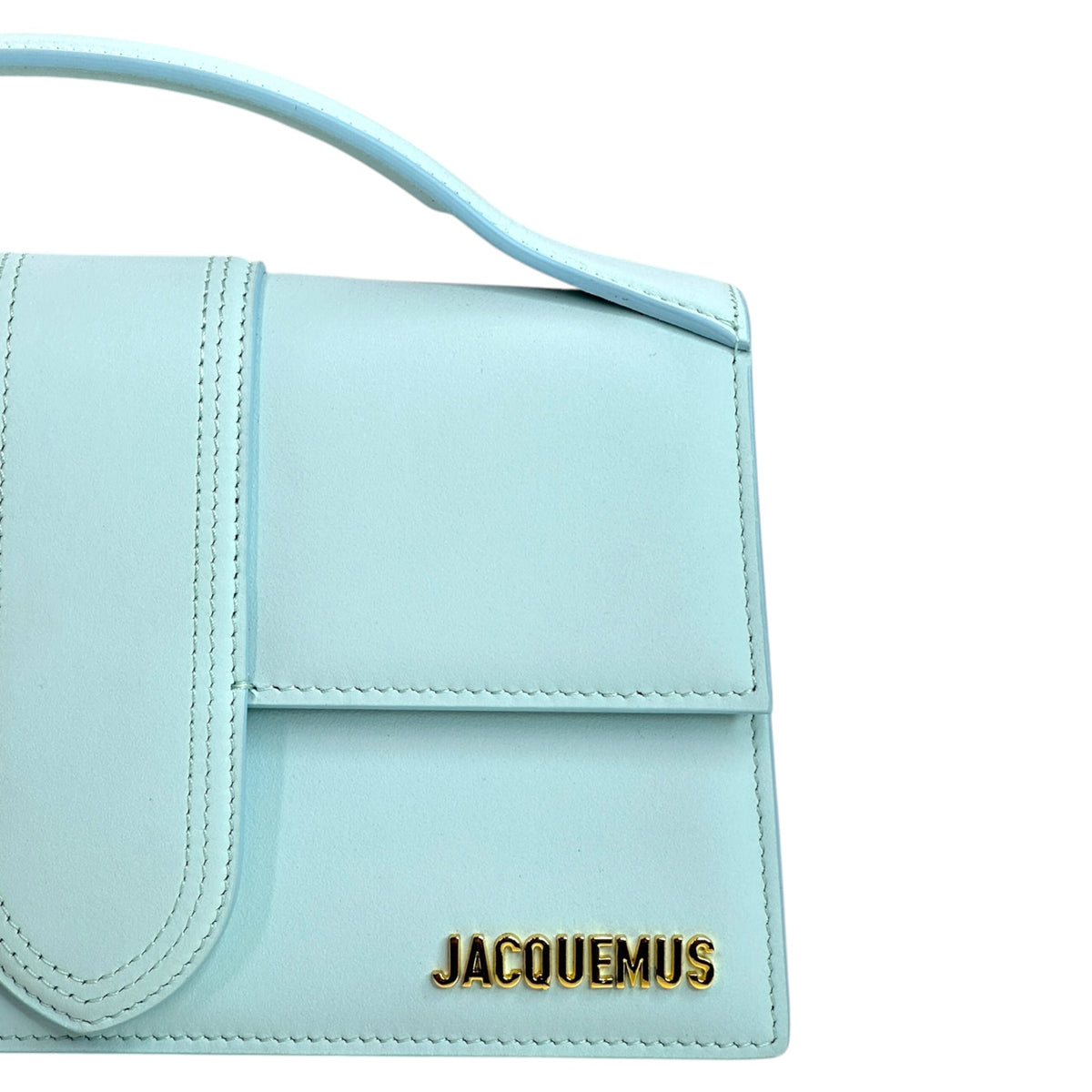 Jacquemus Bambino Powder Blue Leather Bag