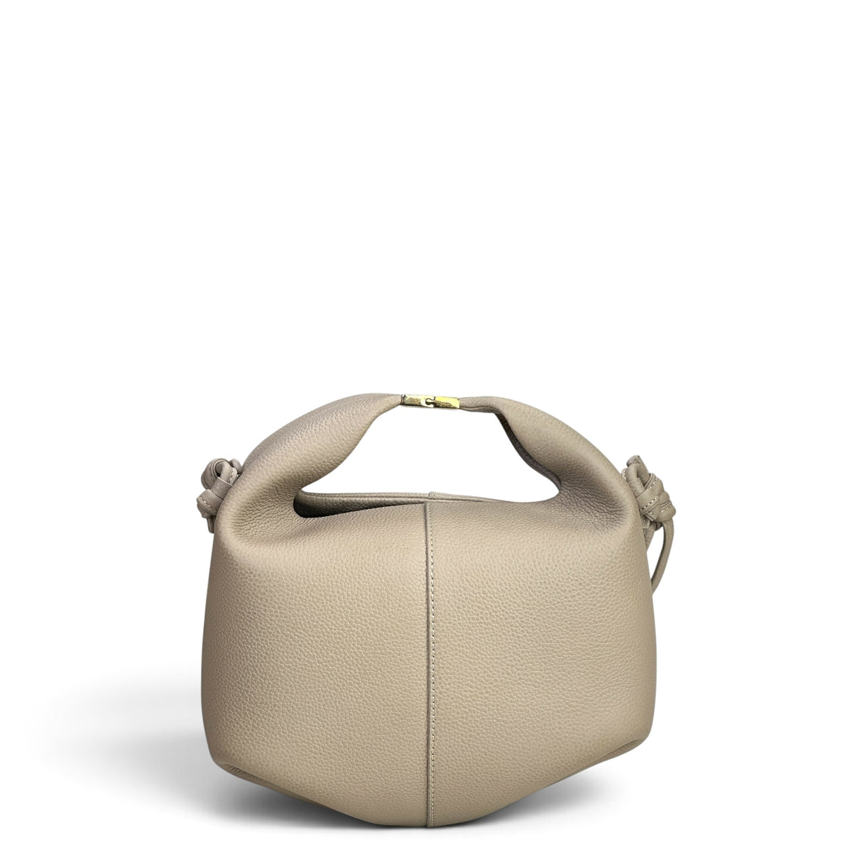 Polene Beri Taupe Leather Handbag