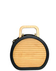 Chanel Beech Wood Lambskin Round CC Vanity Case