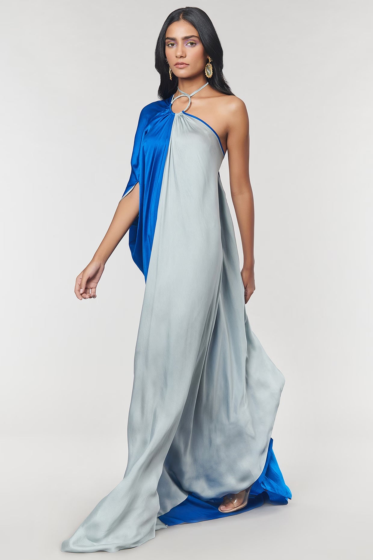 Amit Aggarwal x Wendell Rodricks One shoulder Ring Gown Size M