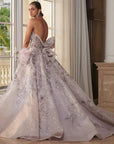 Estelle" Pale Mauve Tulle Bridal Gown
