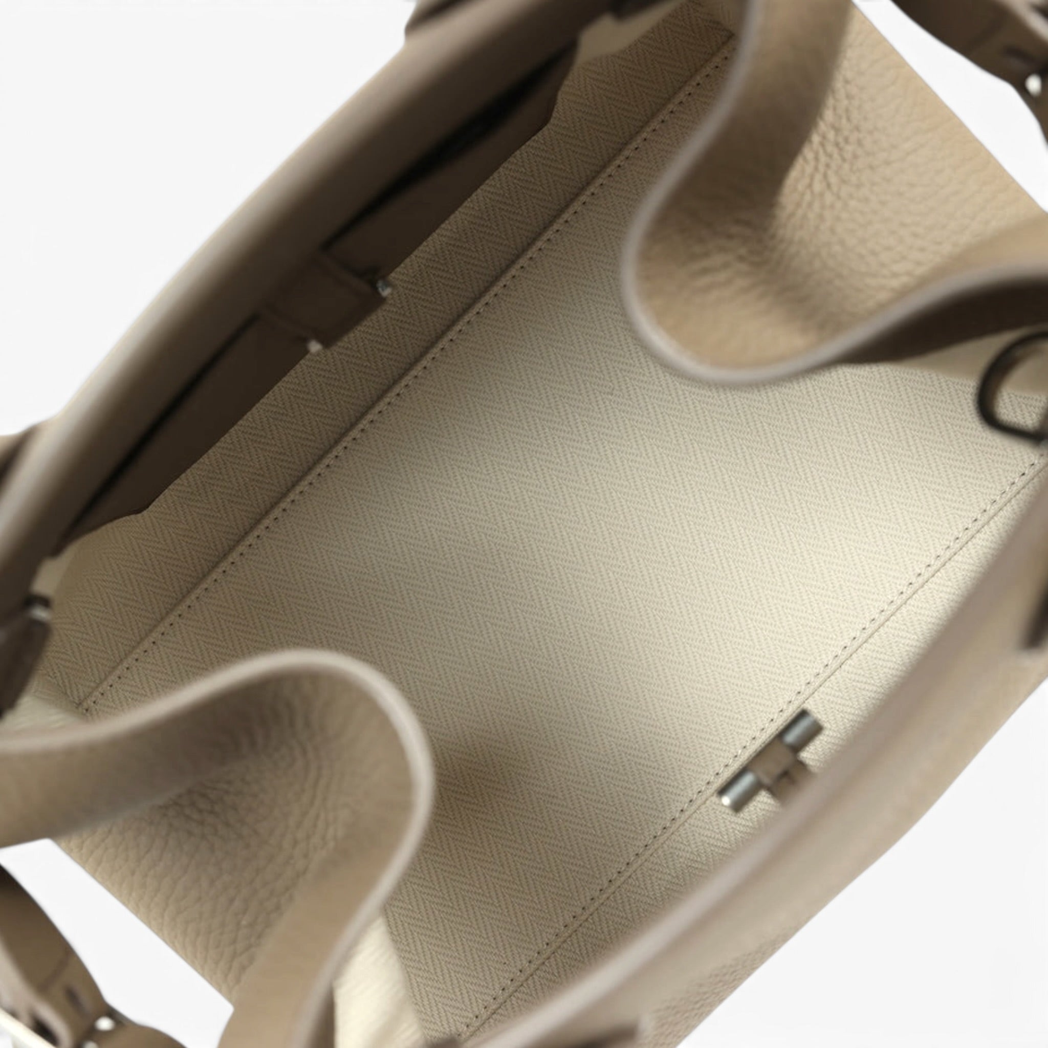 Row Soft Margaux 10 Smoked Taupe Calf Skin Leather Handbag