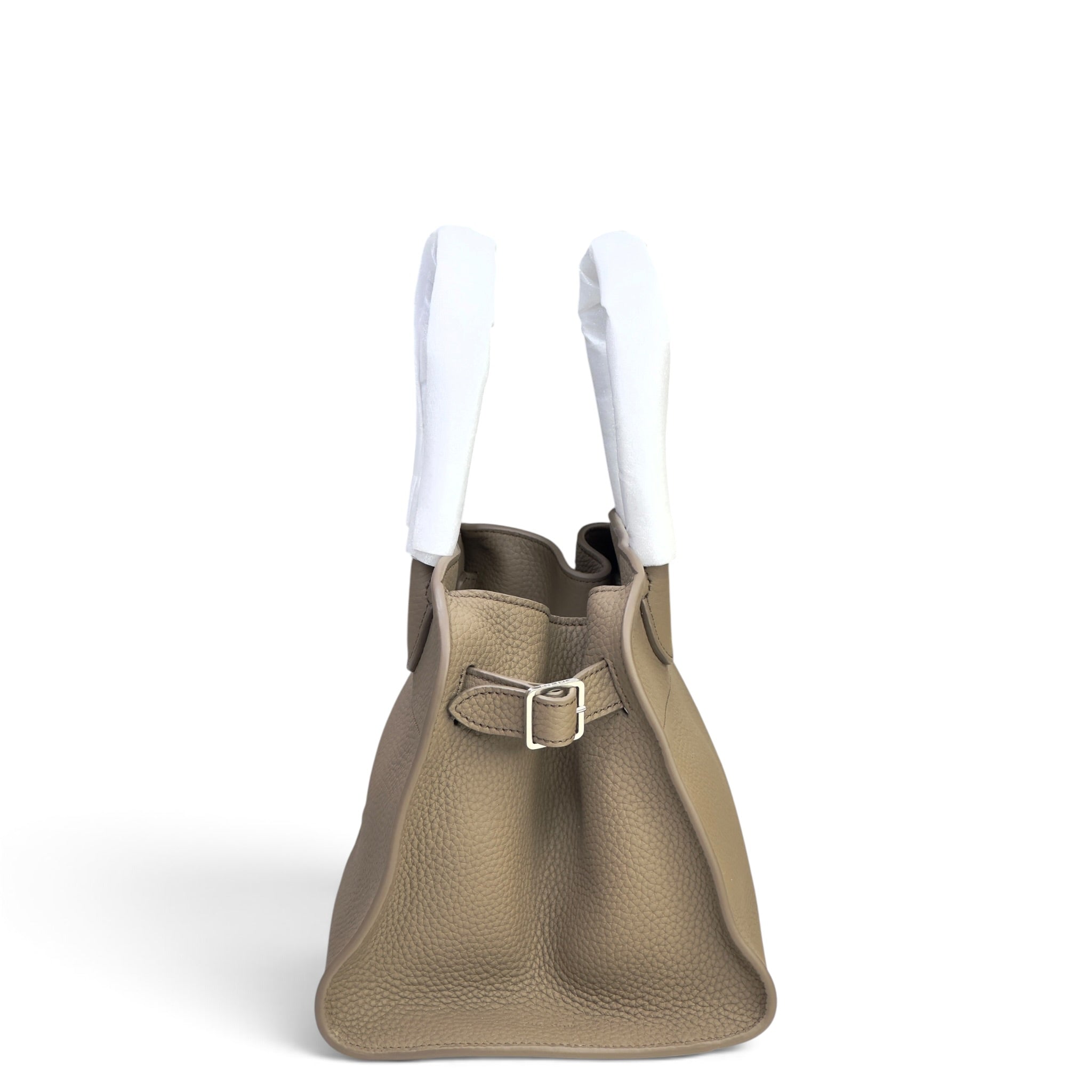 Row Soft Margaux 10 Smoked Taupe Calf Skin Leather Handbag