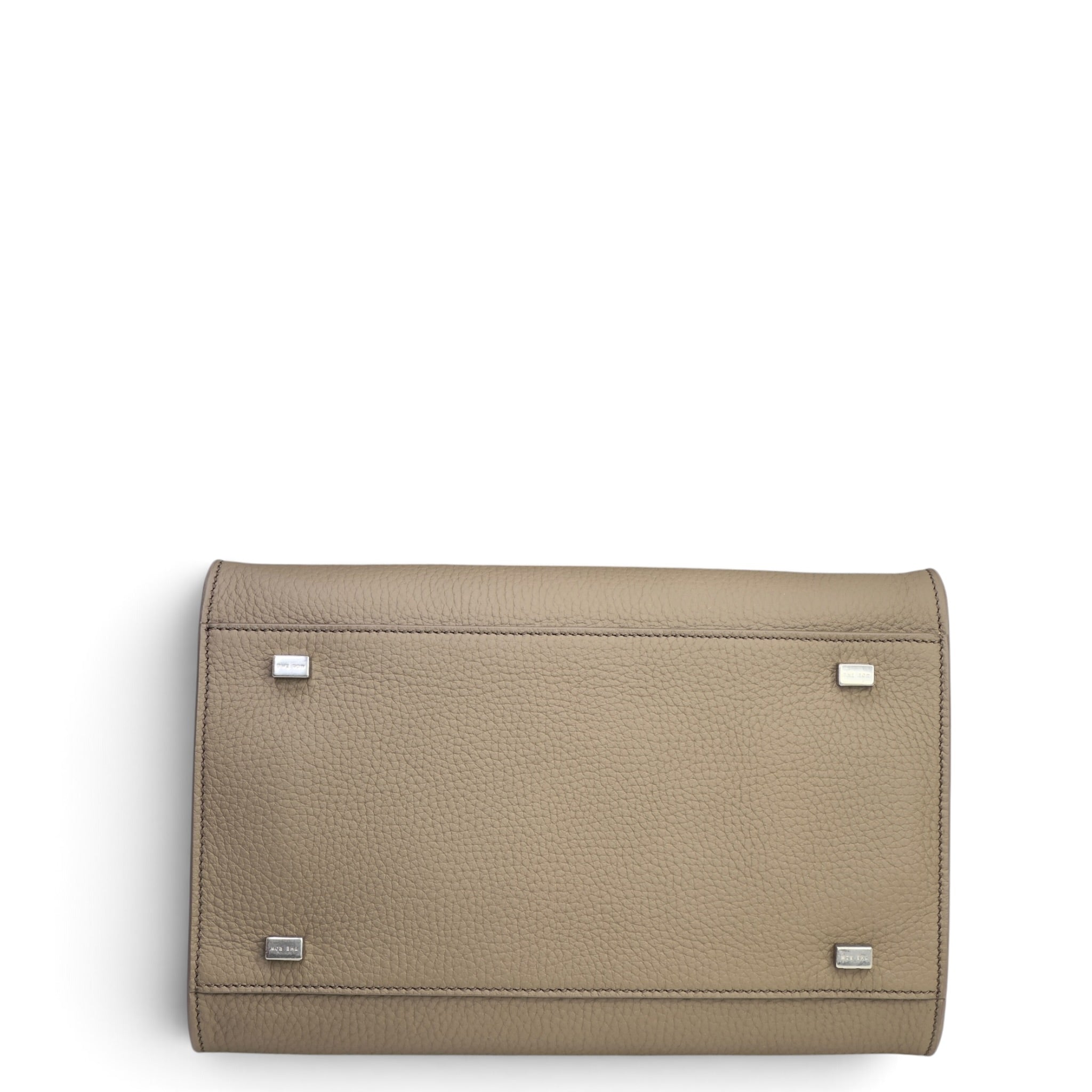 Row Soft Margaux 10 Smoked Taupe Calf Skin Leather Handbag