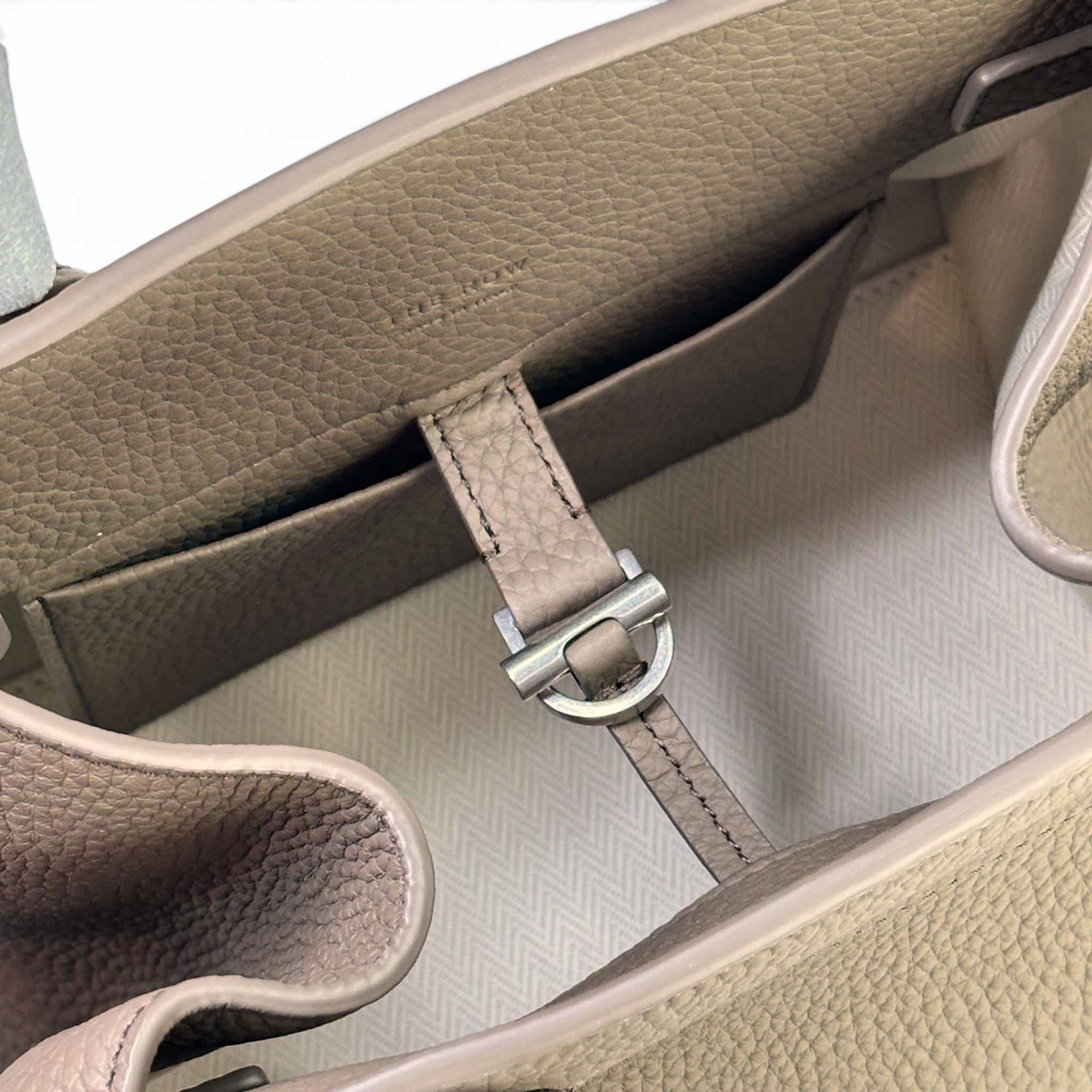 Jacquemus Bambino Powder Blue Leather Bag