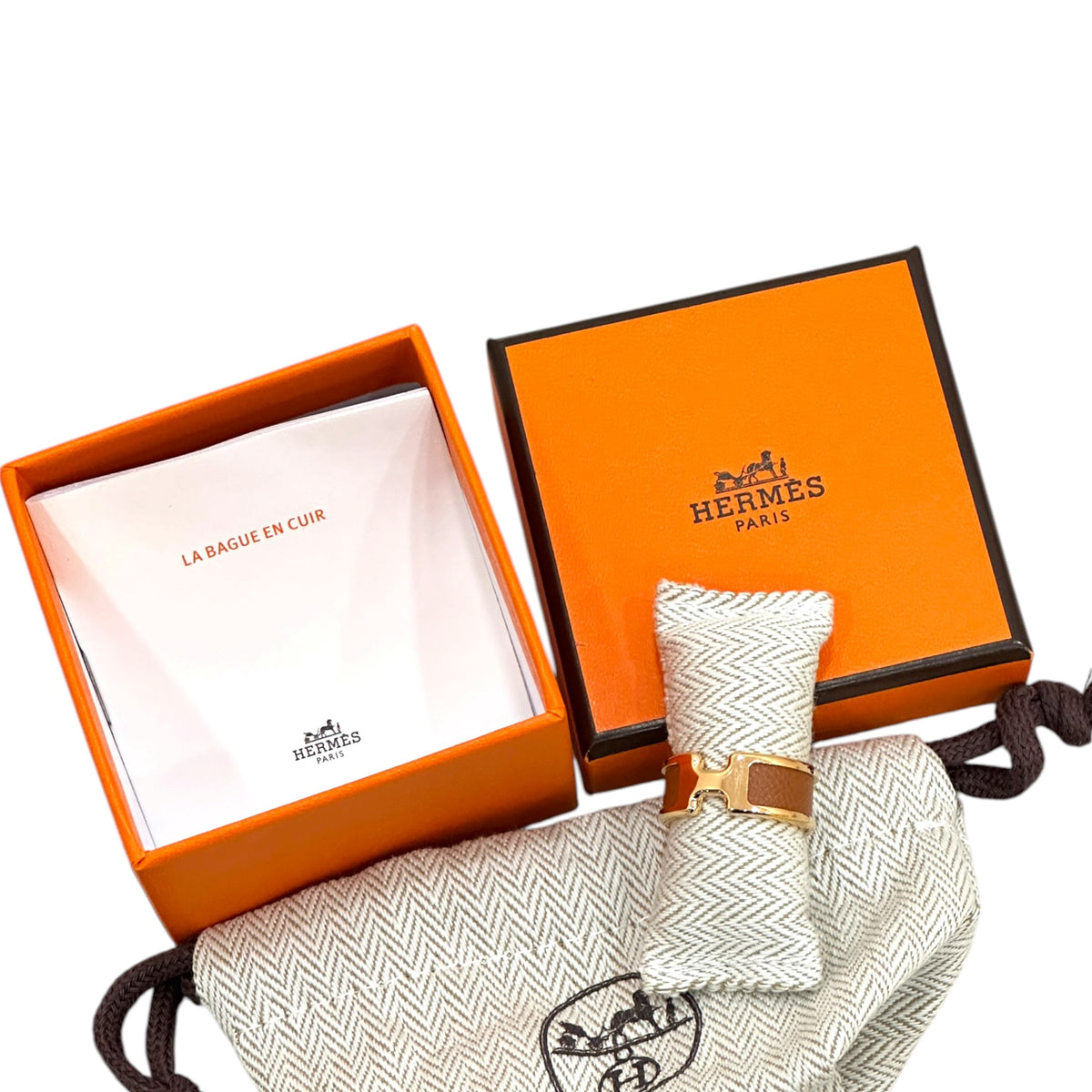 Hermes Olympe Rose Gold Ring