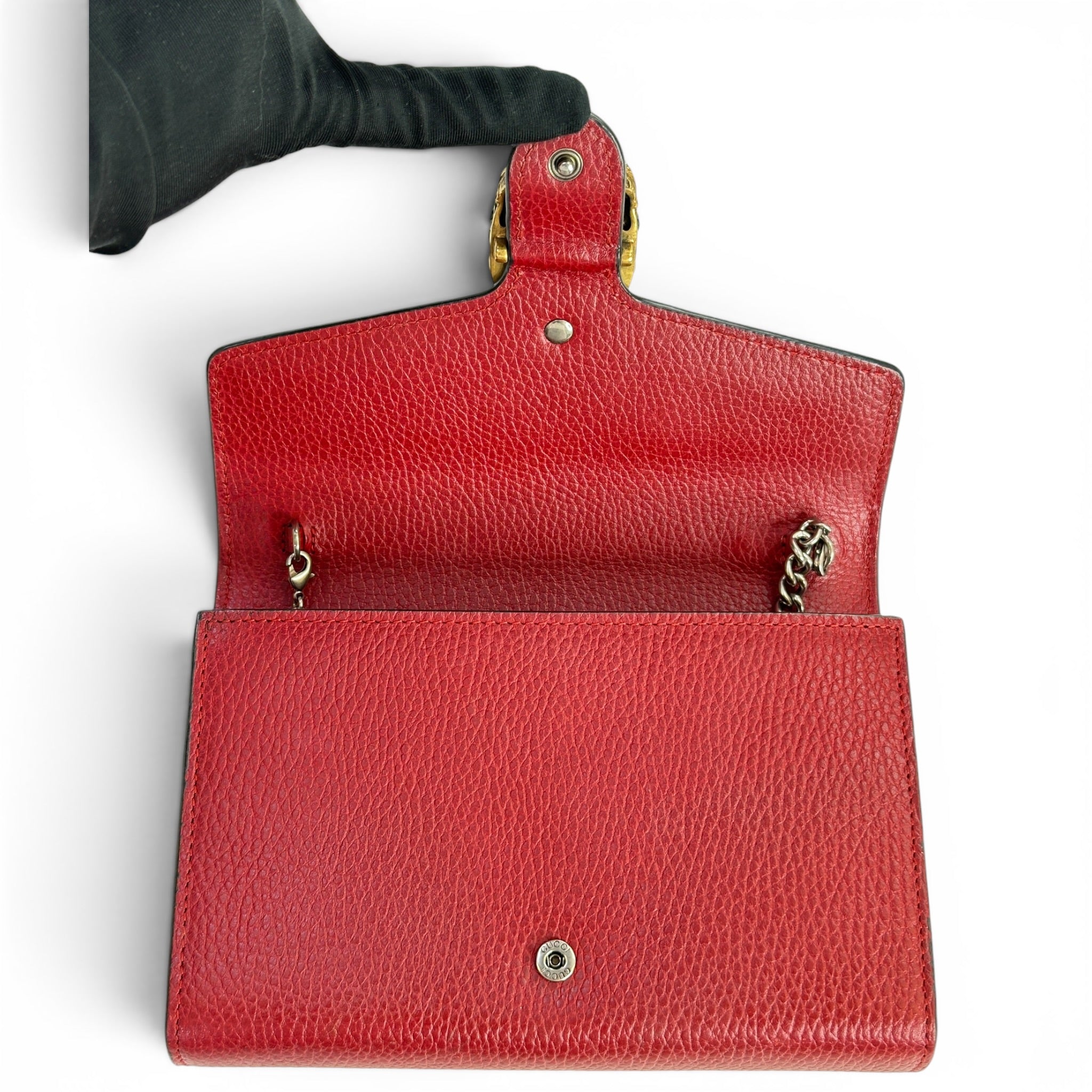 Gucci Dionysus Wallet on Chain Red Leather