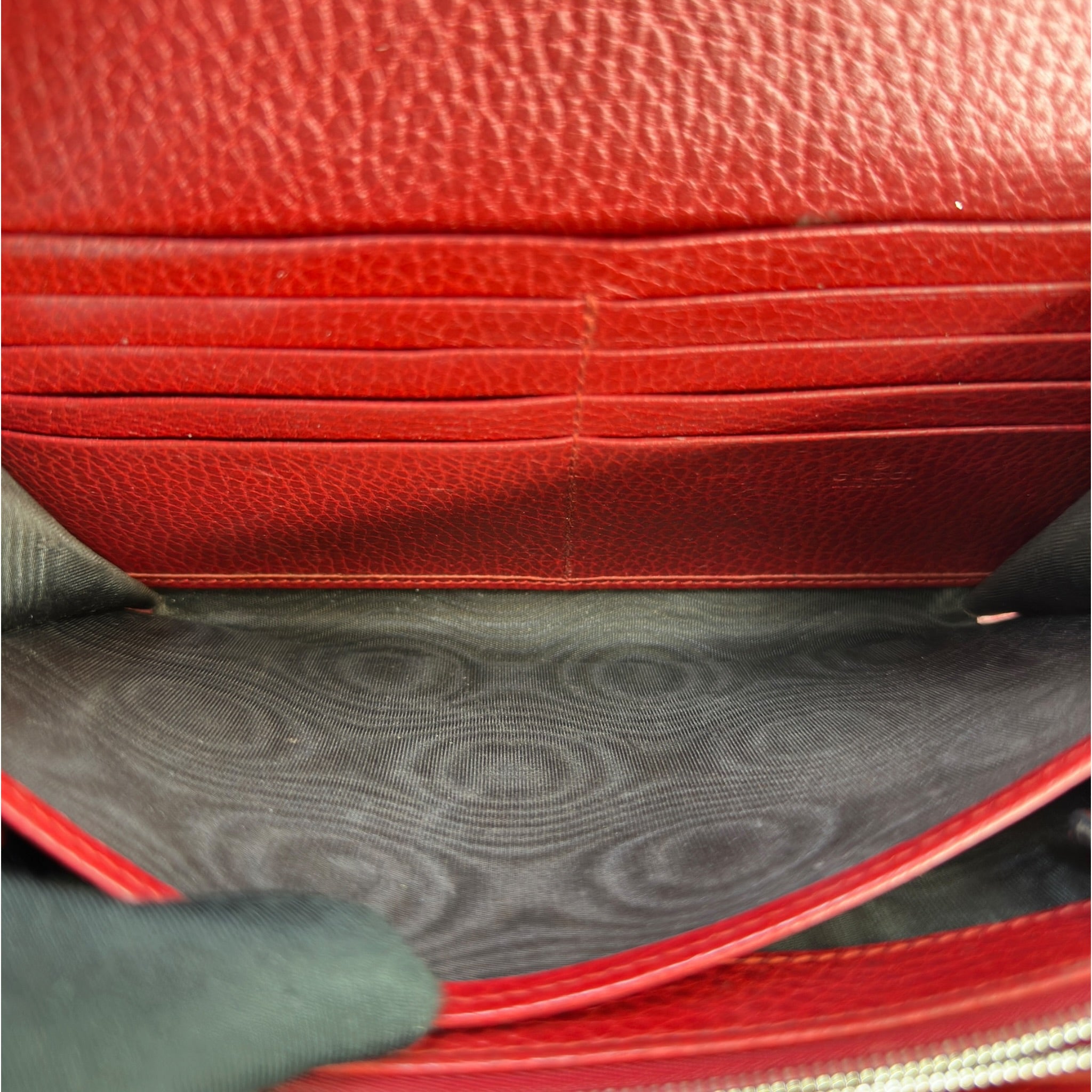 Gucci Dionysus Wallet on Chain Red Leather