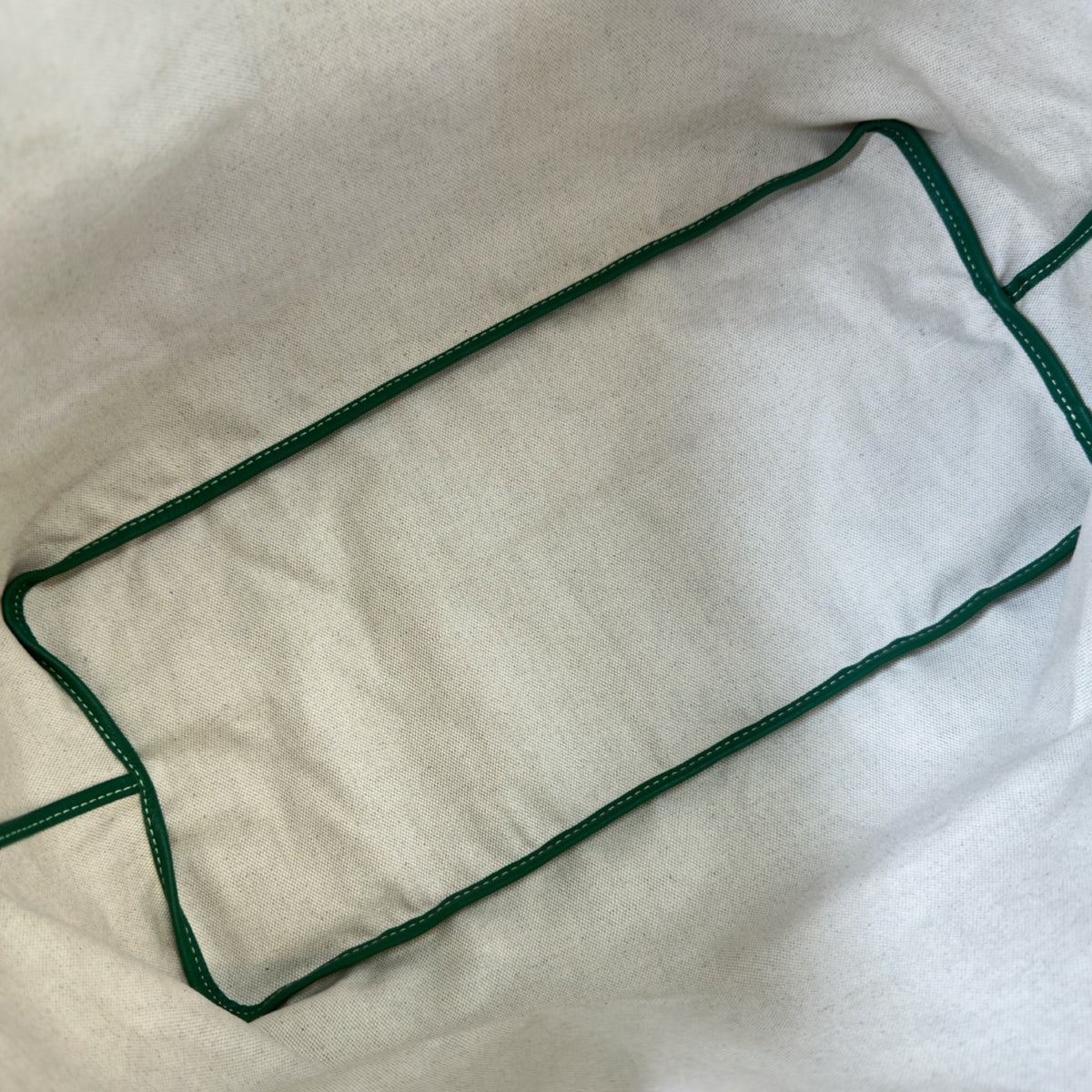 Goyard St Louis GM Green Goyardine Canvas Tote