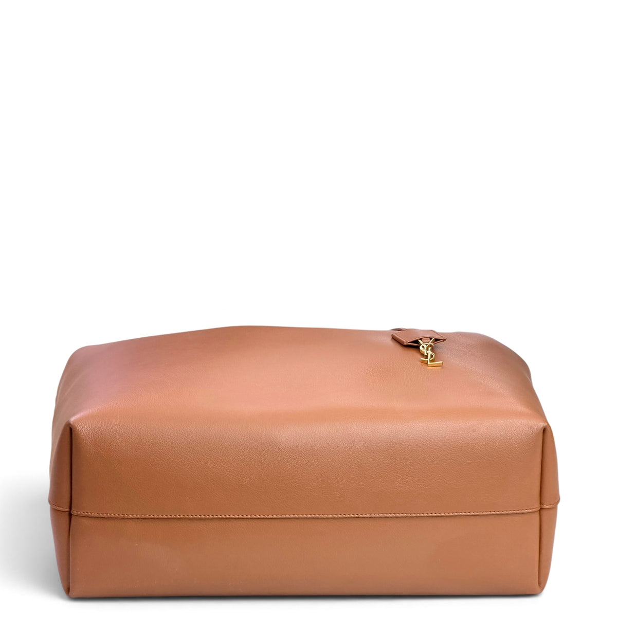 Saint Laurent East/West Shopping Large tan leather Tote