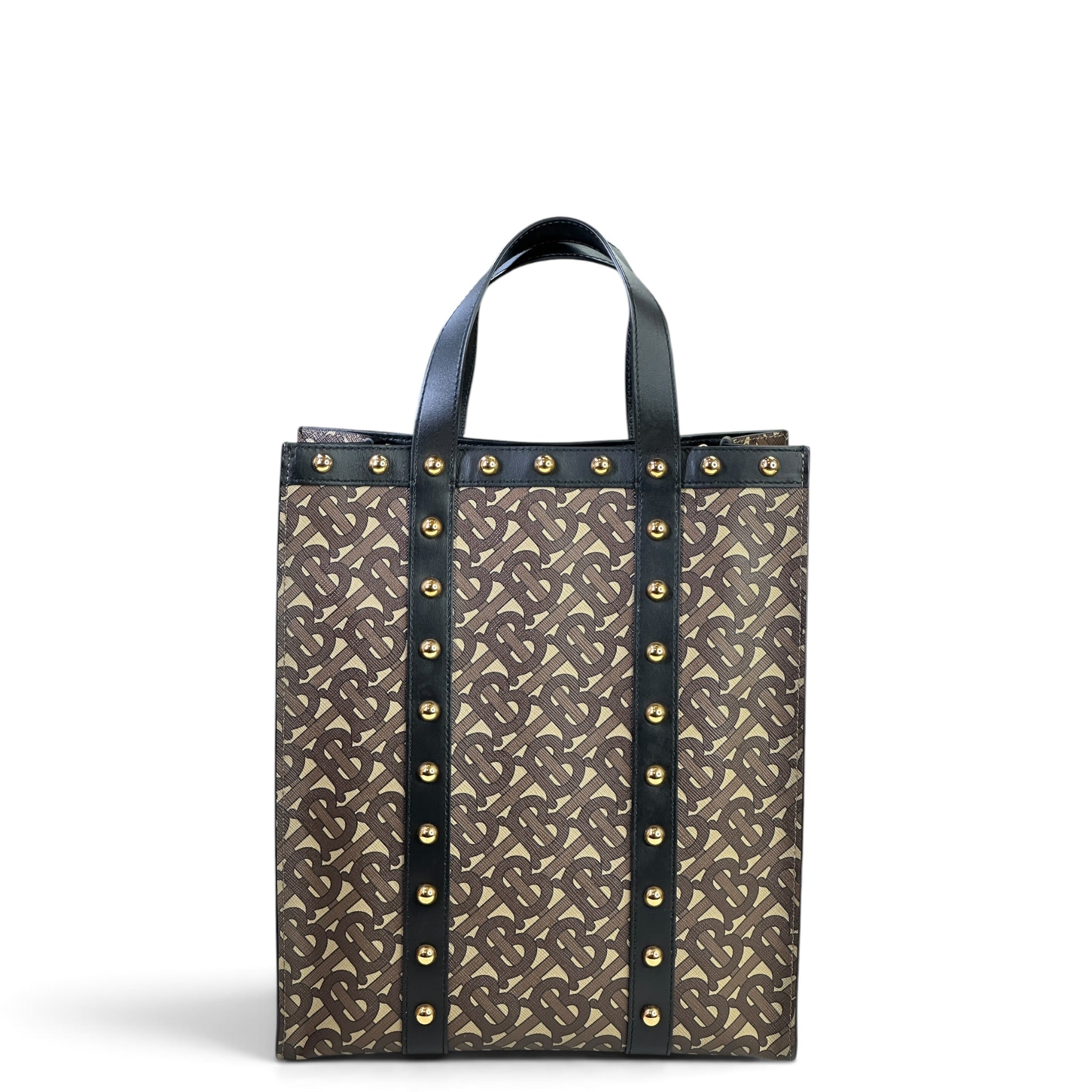 Burberry Small Book Monogram Canvas Tote