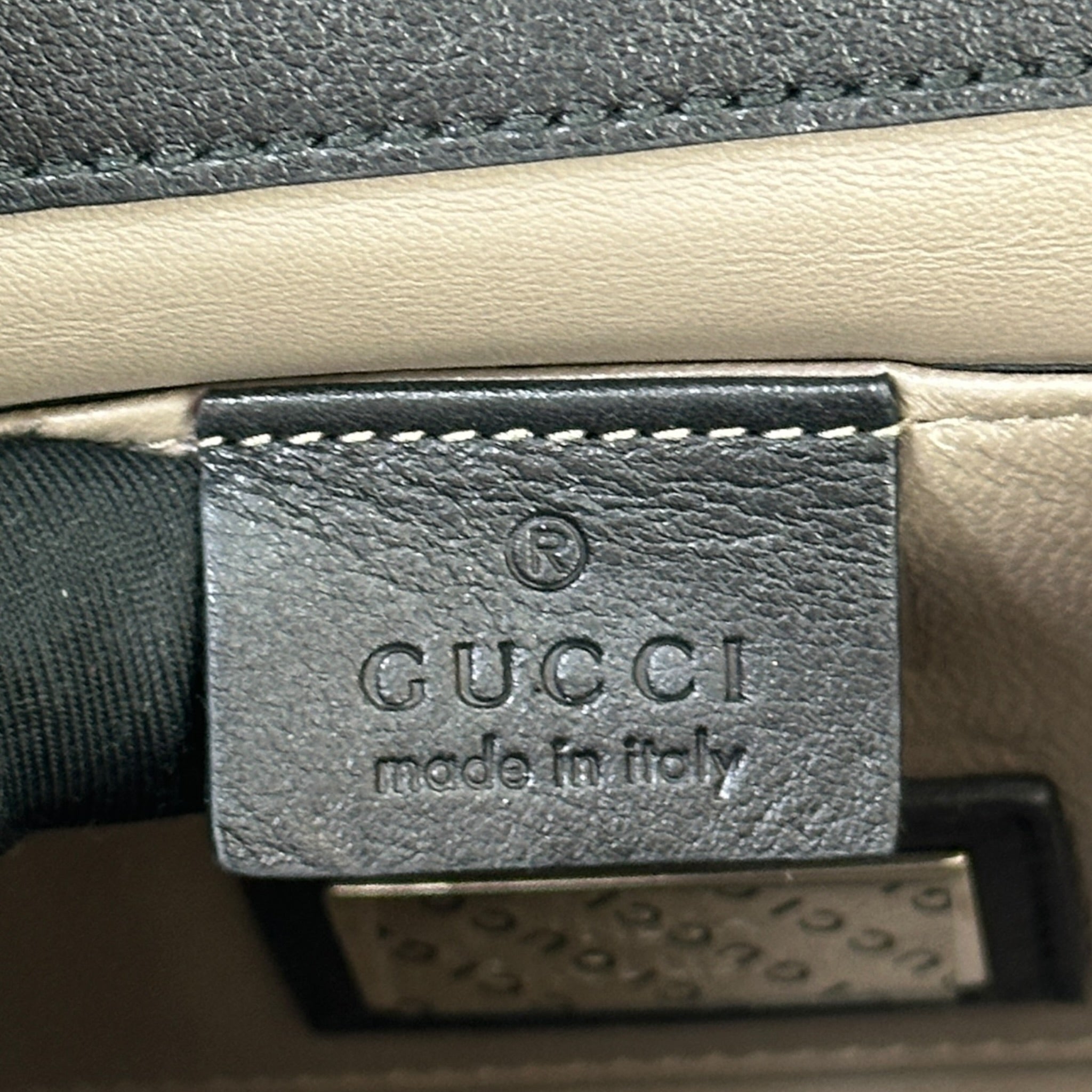 Gucci Broadway Evening Clutch Interlocking G Crystal Black Python Leather
