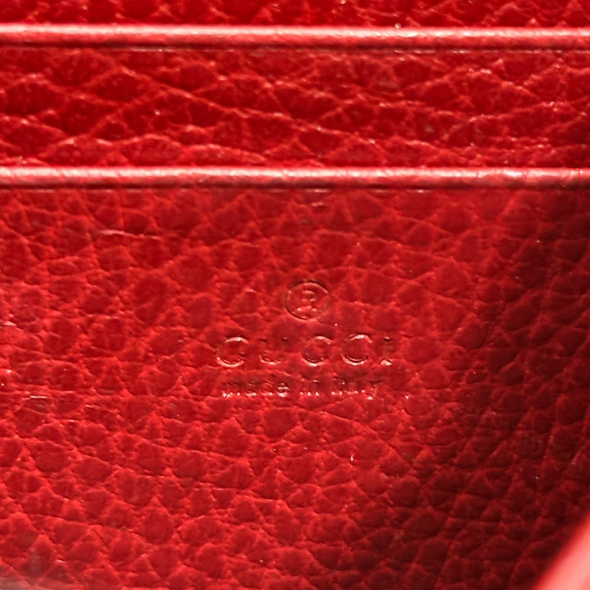 Gucci Dionysus Wallet on Chain Red Leather