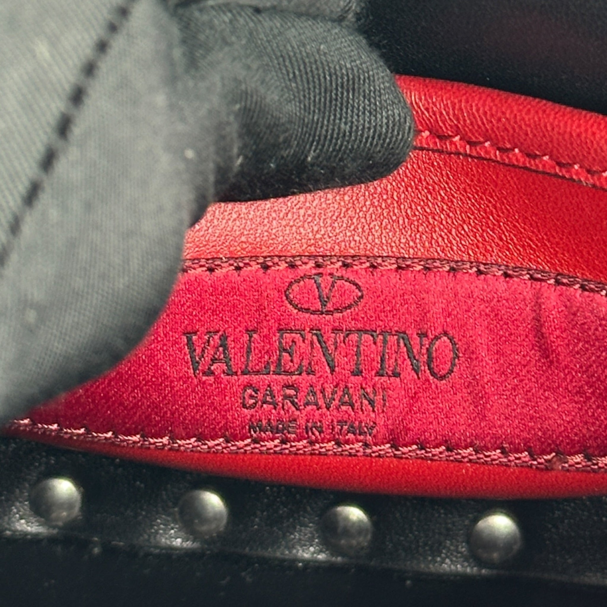 Valentino Garavani Rockstud Spike Metallic Quilted Patent Leather