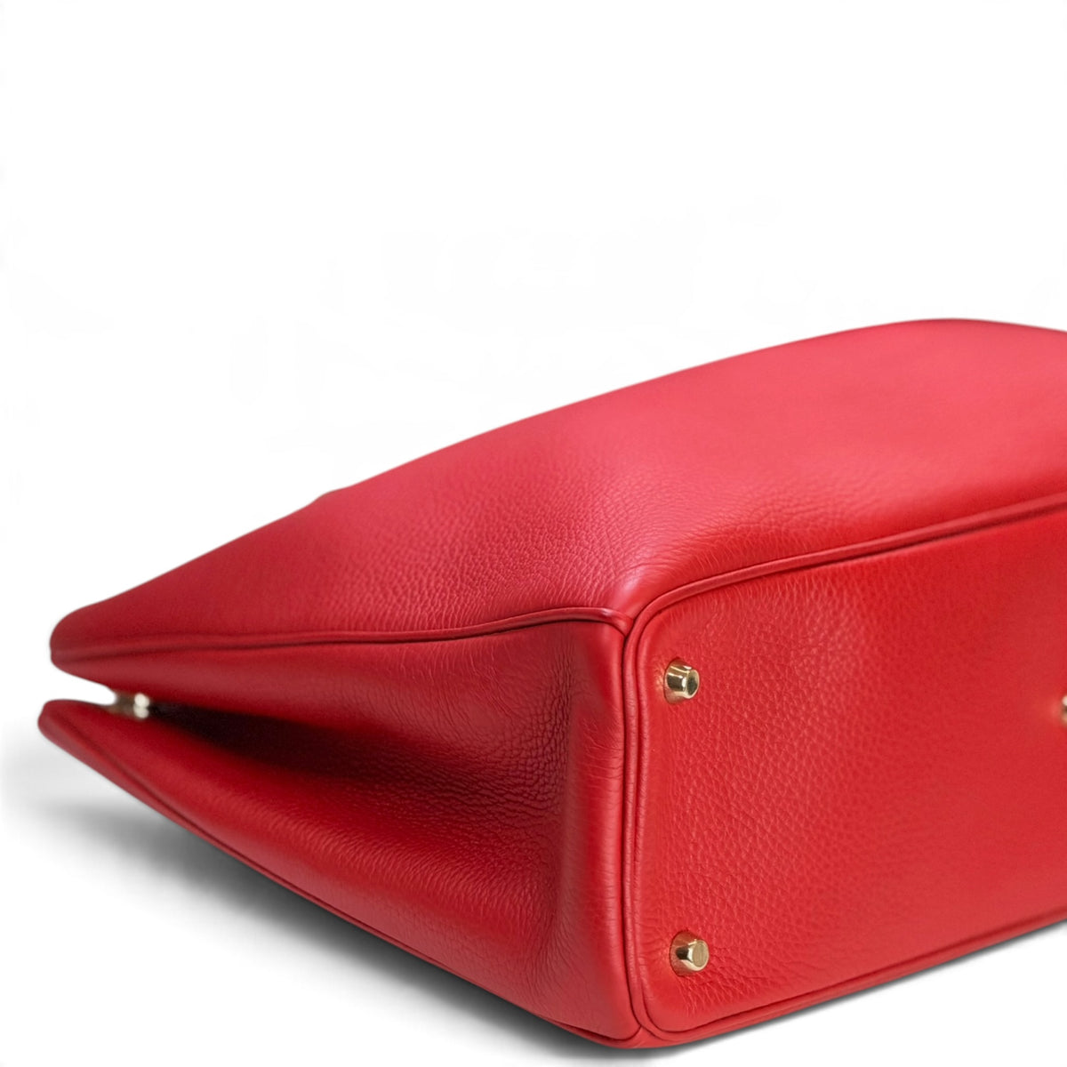 Christian Dior Diorissimo Large Red Calf skin leather tote
