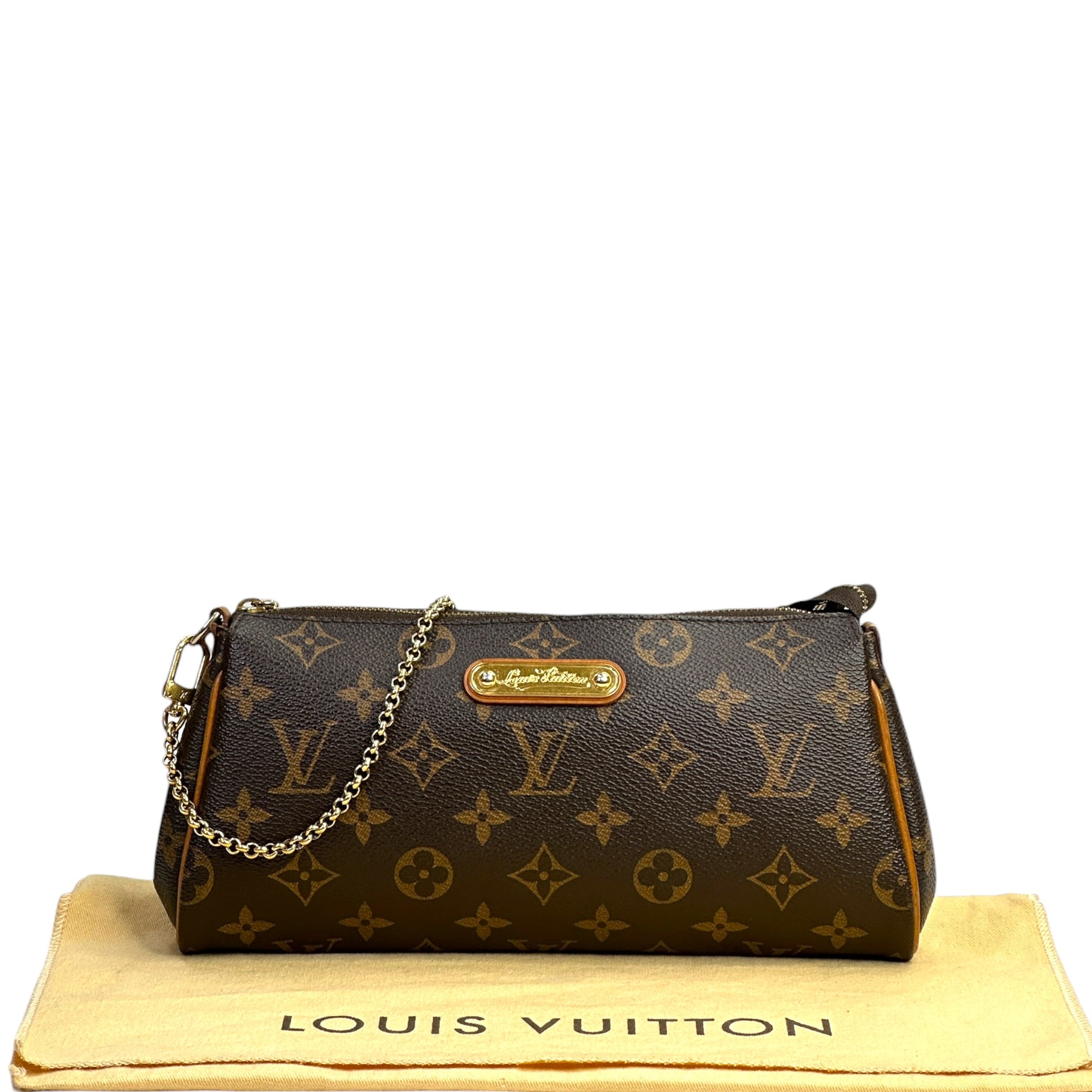 Louis Vuitton Eva Monogram Clutch With Chain