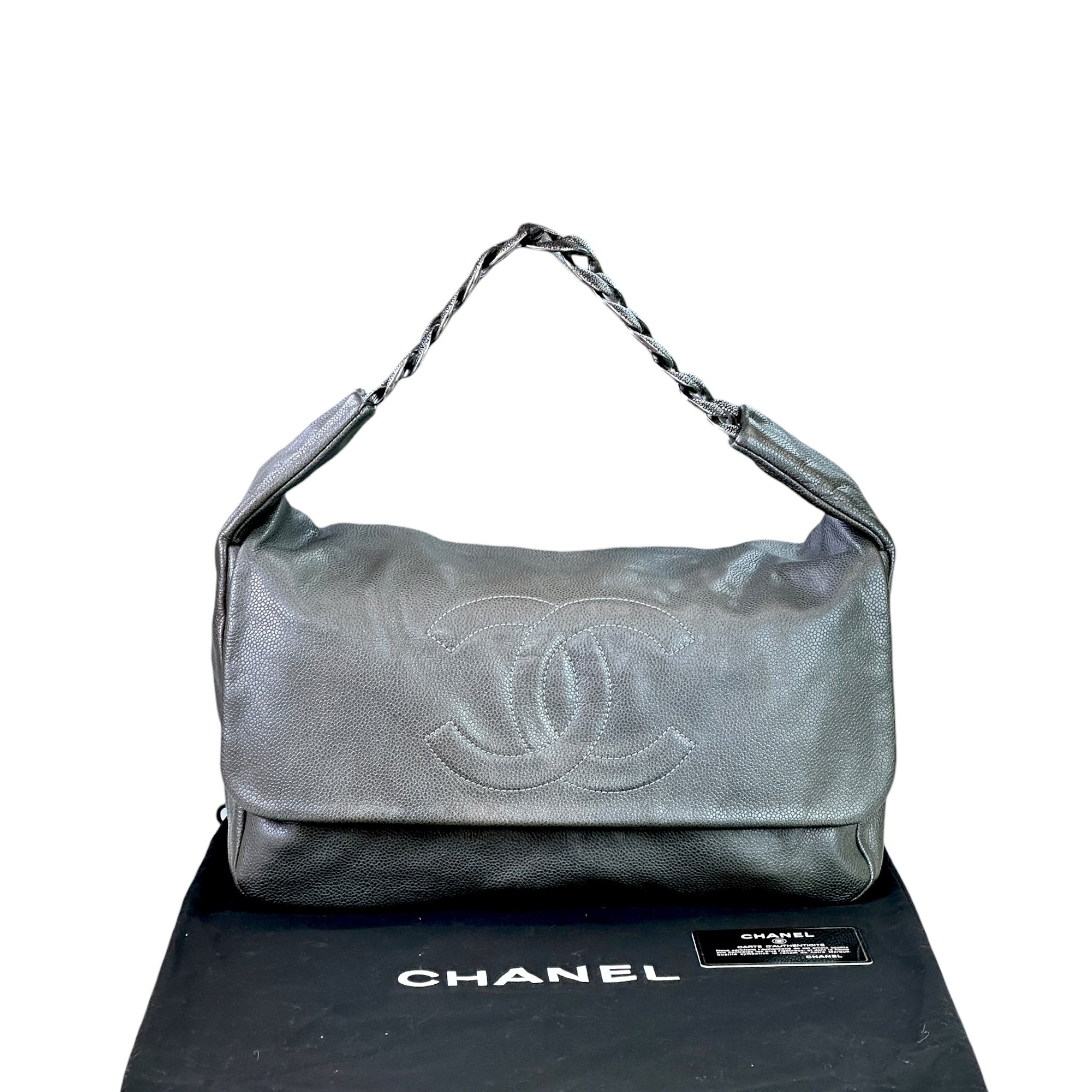 Chanel Flap Bag Caviar Leather Vintage