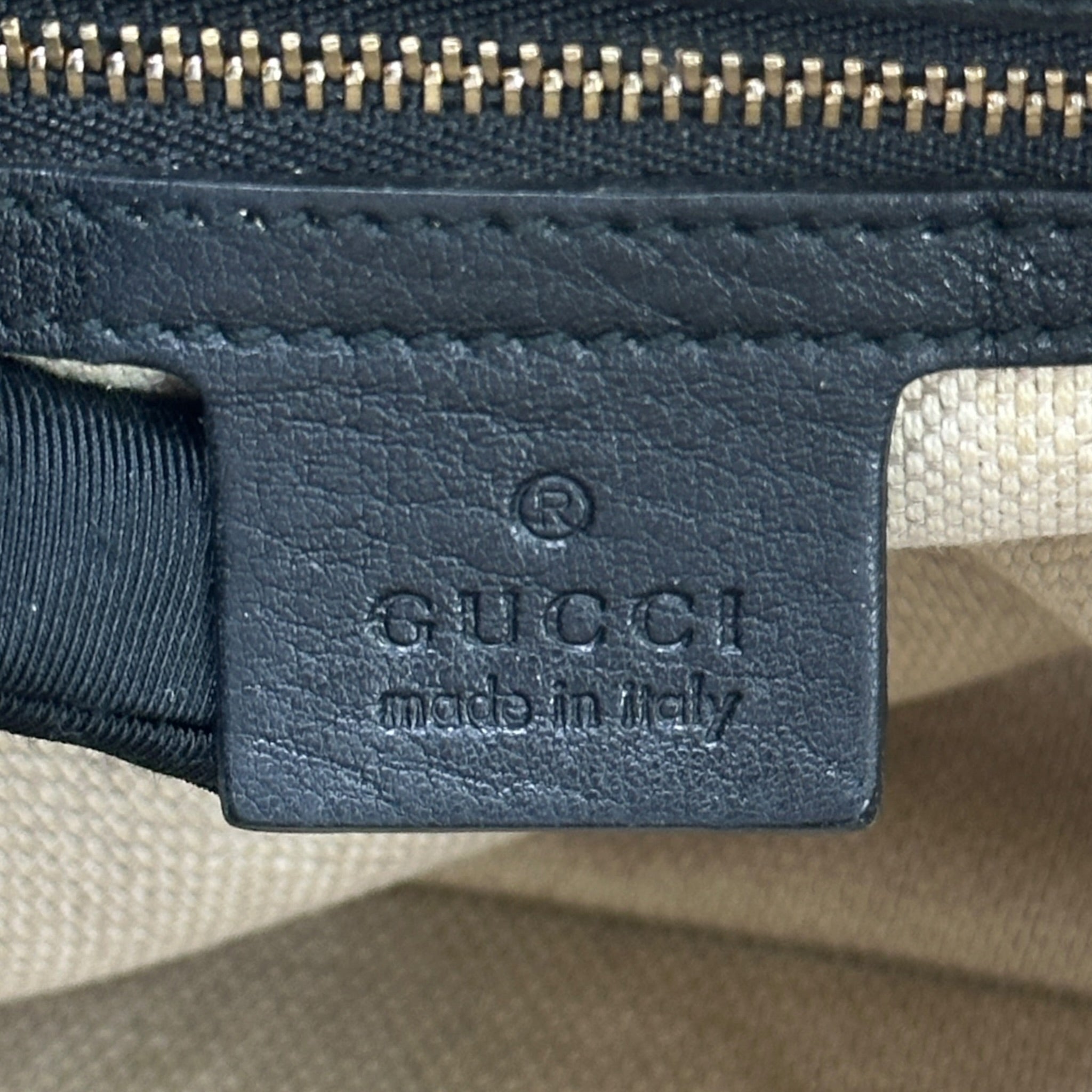 Gucci Soho Tote Medium Black Leather