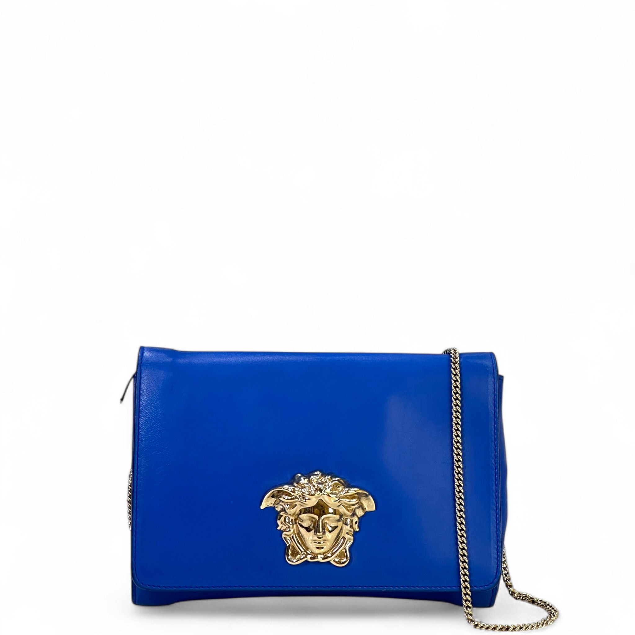 Buy Versace Black Leather Palazzo Camera Crossbody Bag from