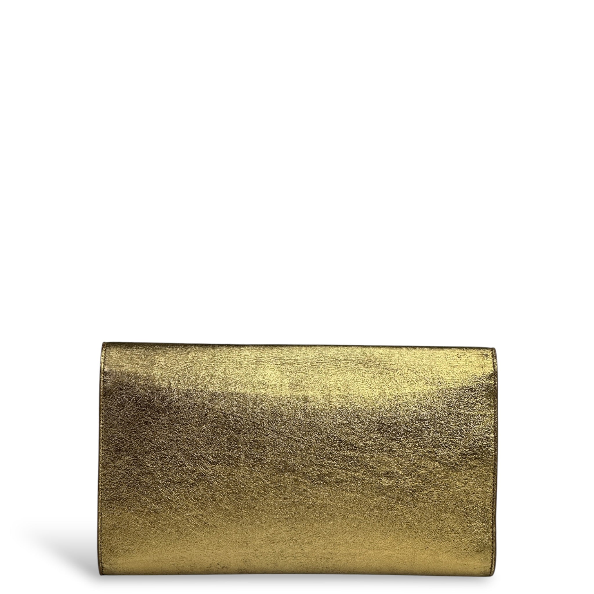 Saint Laurent Belle De Jour Gold Clutch