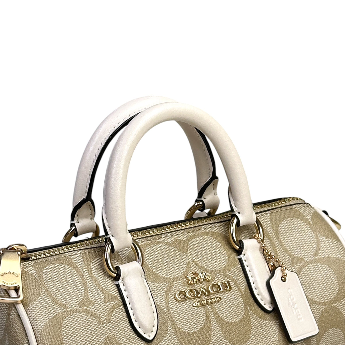 Coach Lacey Crossbody Bag Beige Signature Canvas