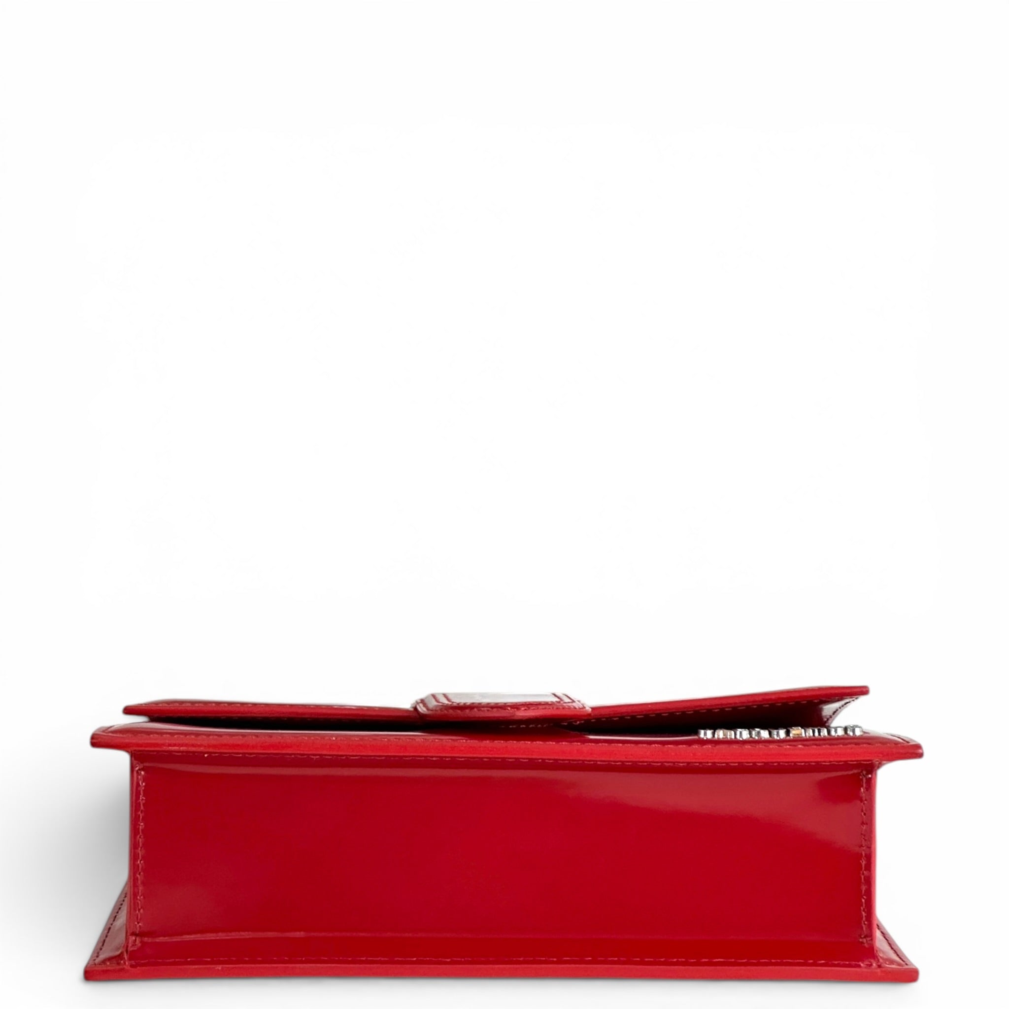 Jacquemus Le Bambino Red Patent Leather Bag
