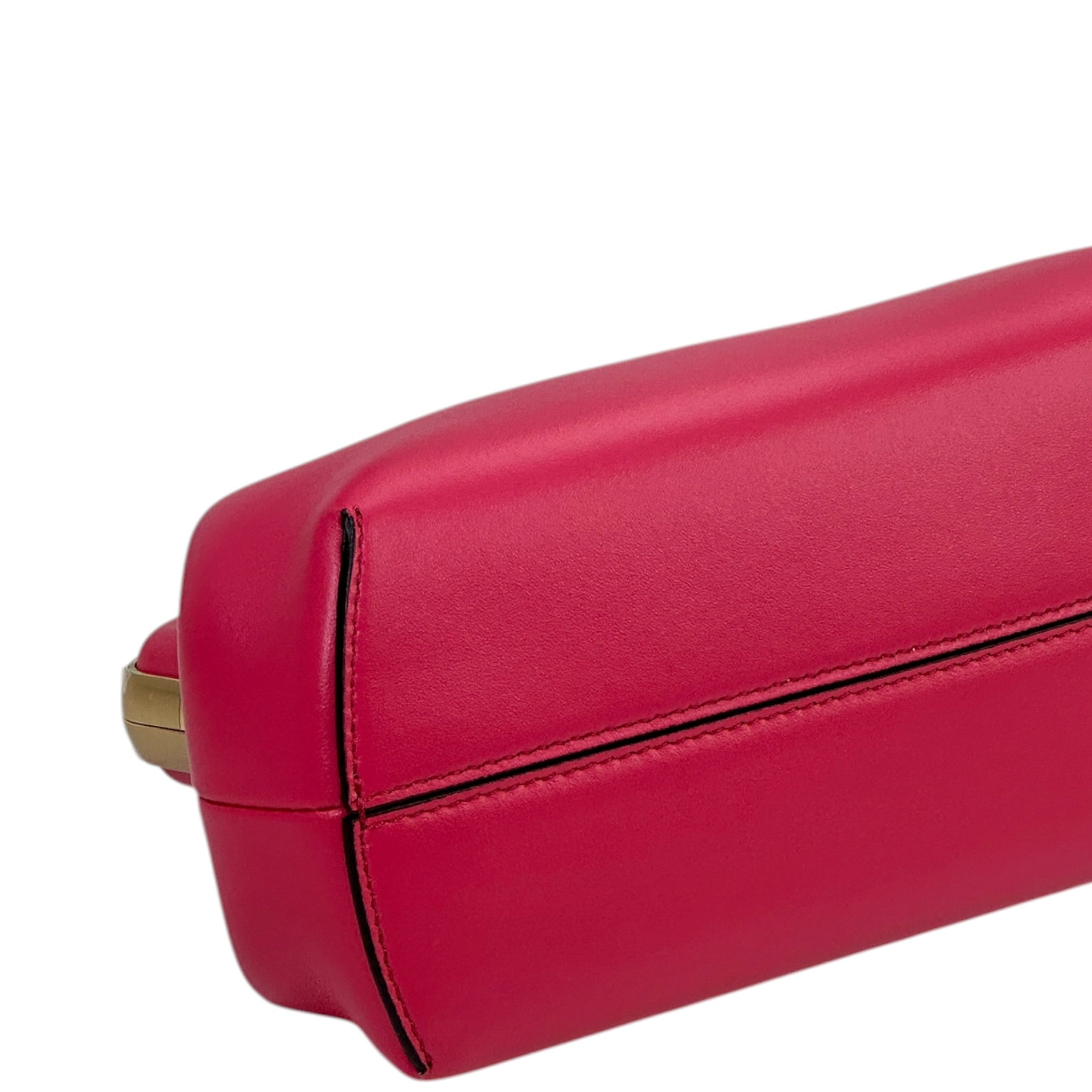 Fendi First clutch bag fuchsia nappa leather