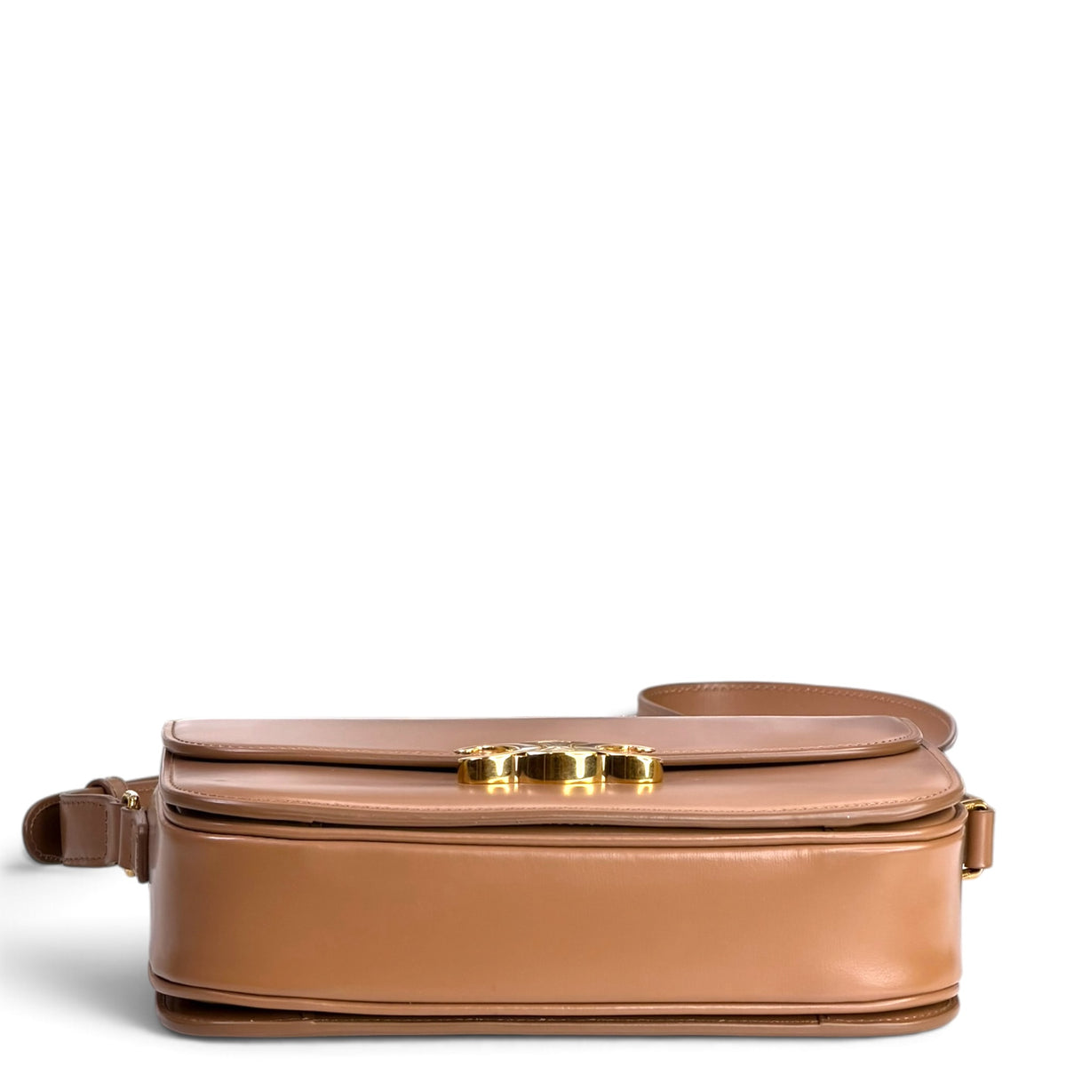 Celine teen tan leather Triomphe crossbody Bag