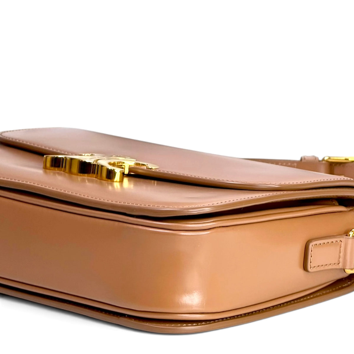 Celine teen tan leather Triomphe crossbody Bag