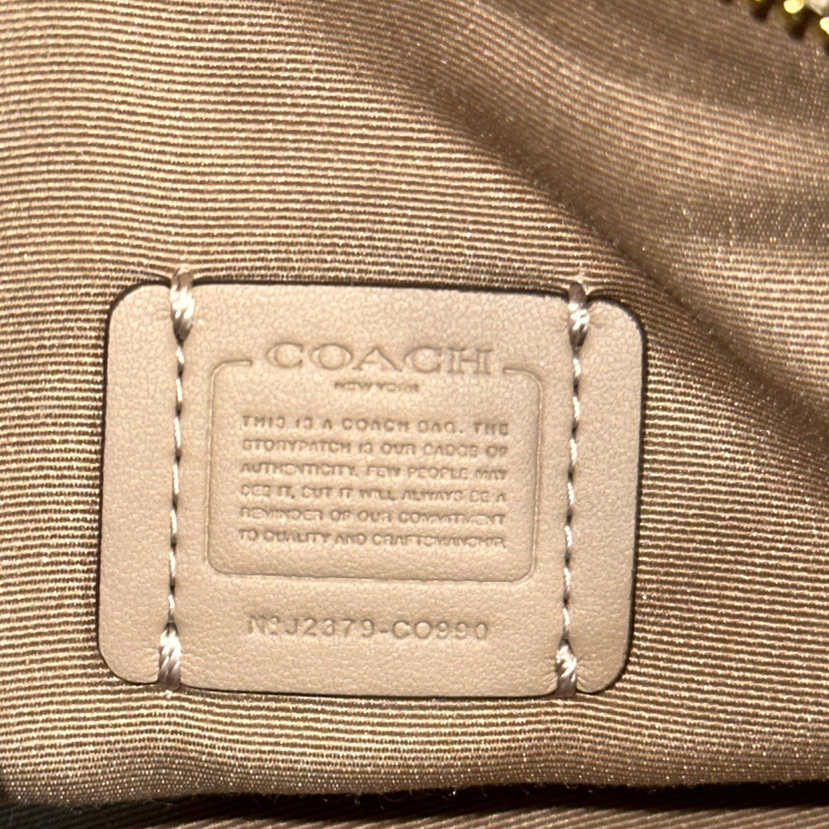 Coach Lacey Crossbody Bag Beige Signature Canvas
