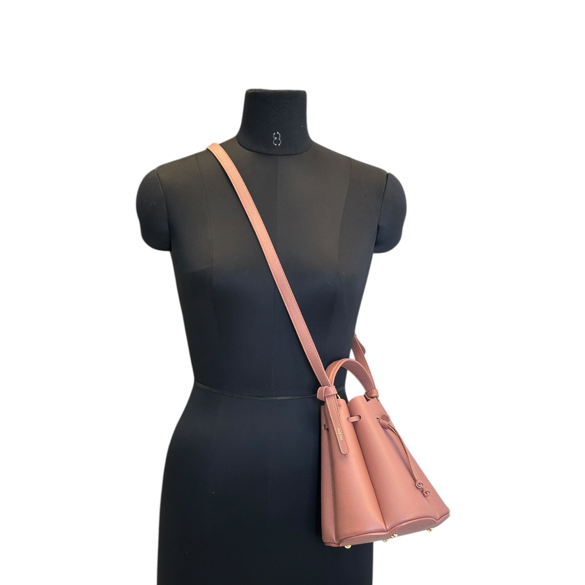 Polène Numéro Huit Mini Blush Pink Leather