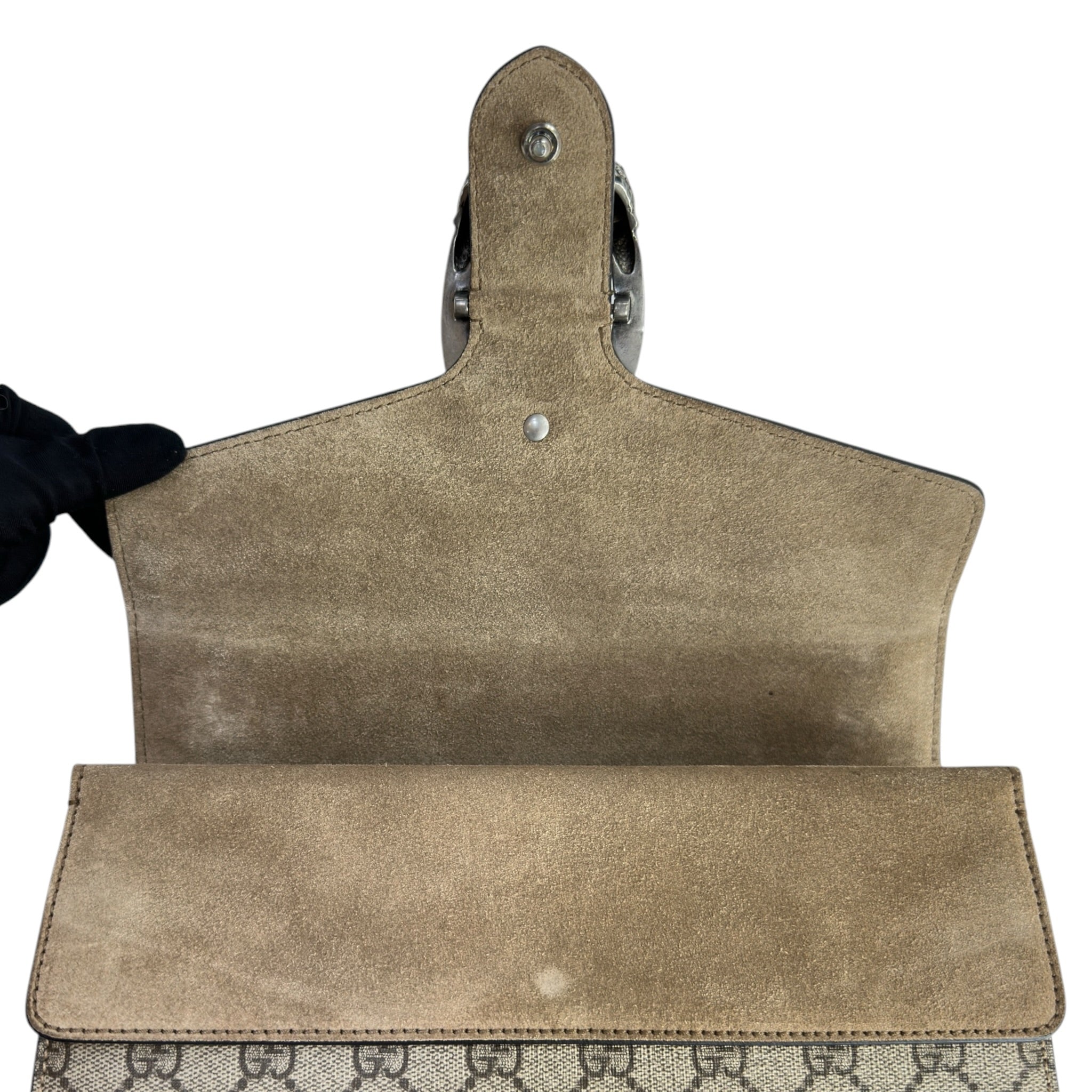 Gucci Dionysus Beige GG Supreme Canvas Shoulder Bag