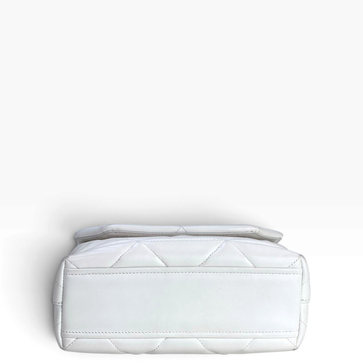 Prada spectrum small white leather shoulder / crossbody bag