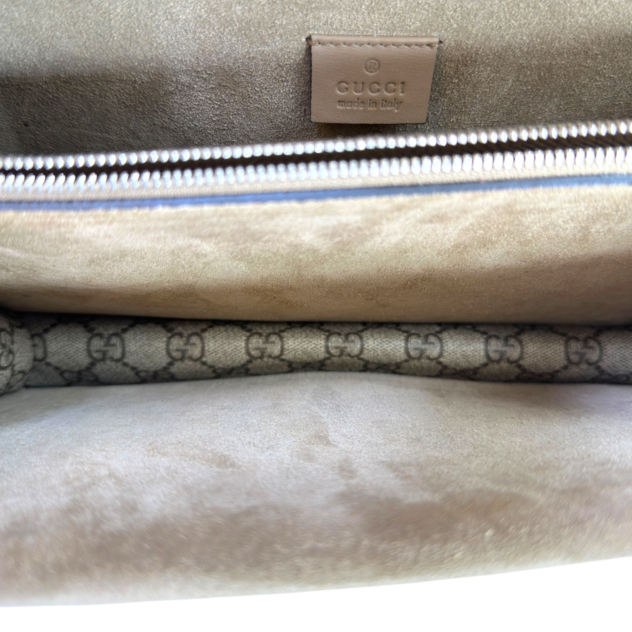 Gucci Dionysus Beige GG Supreme Canvas Shoulder Bag