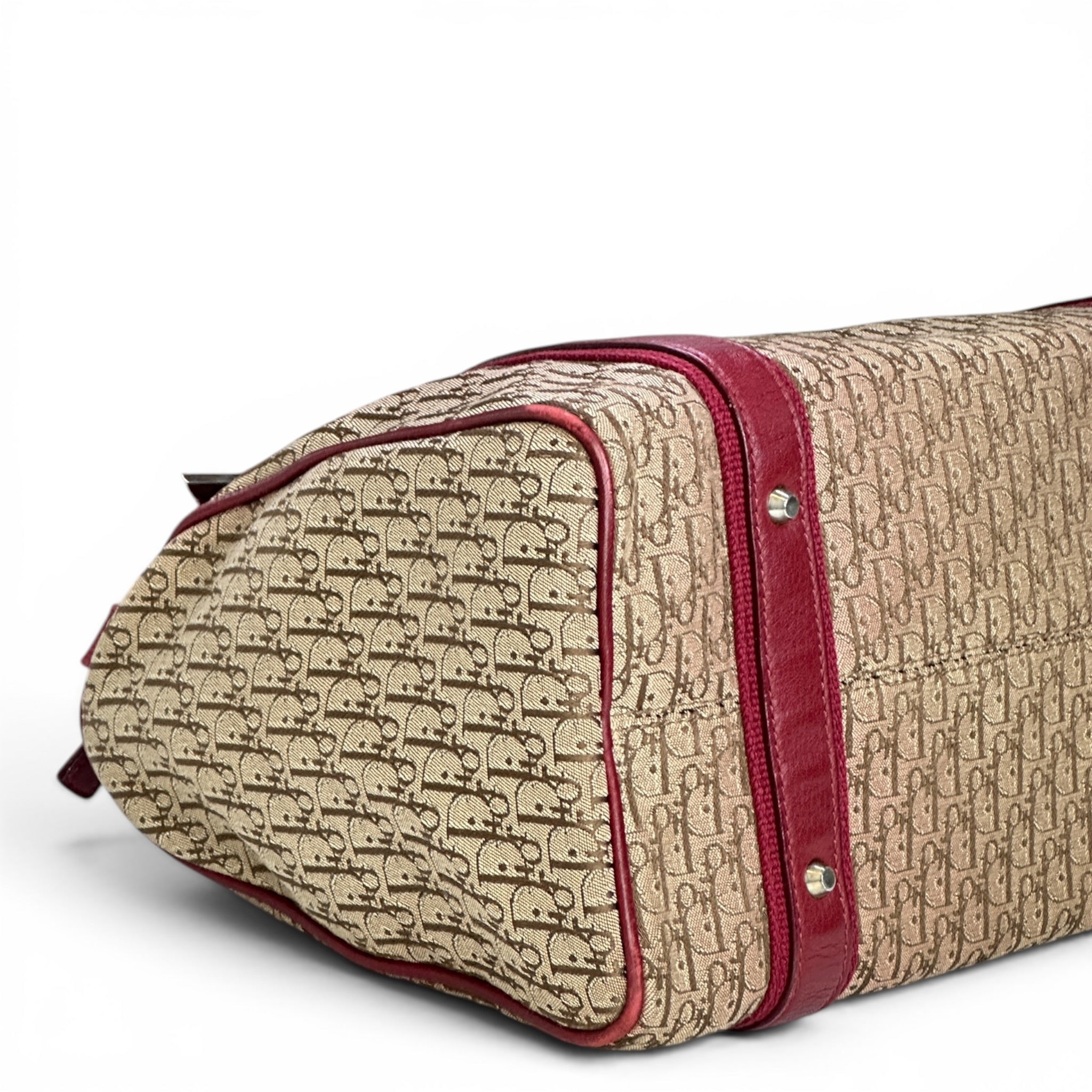 Christian Dior Street Chic Boston Monogram Canvas Bag