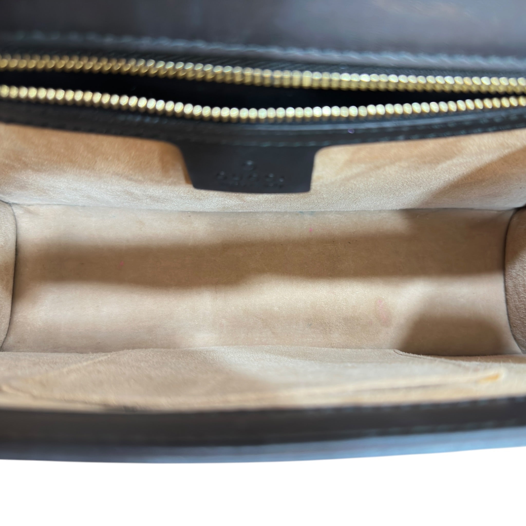 Gucci Sylvie Flap Black Leather Shoulder Bag