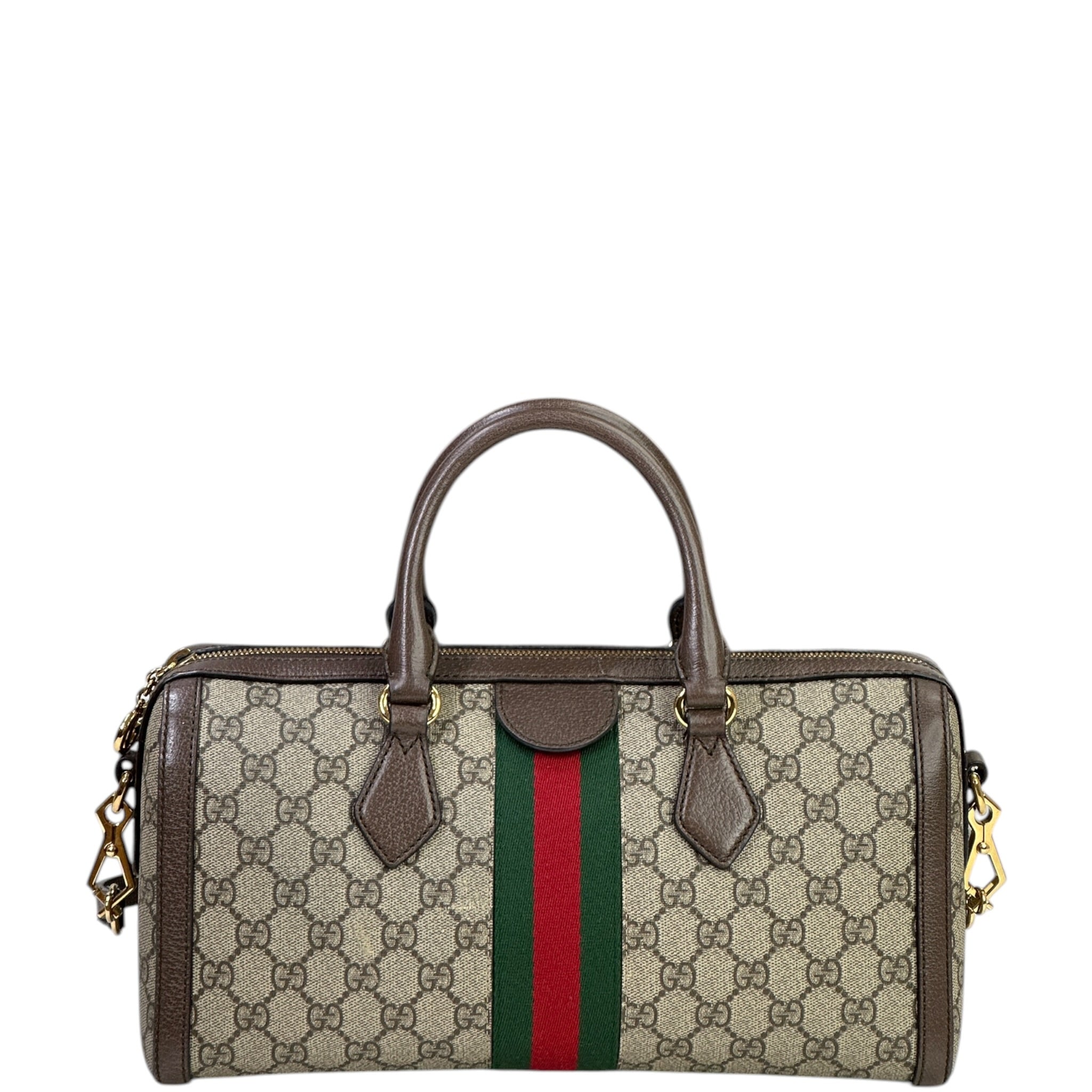 Gucci Ophidia GG Boston Bag Medium GG Supreme Canvas