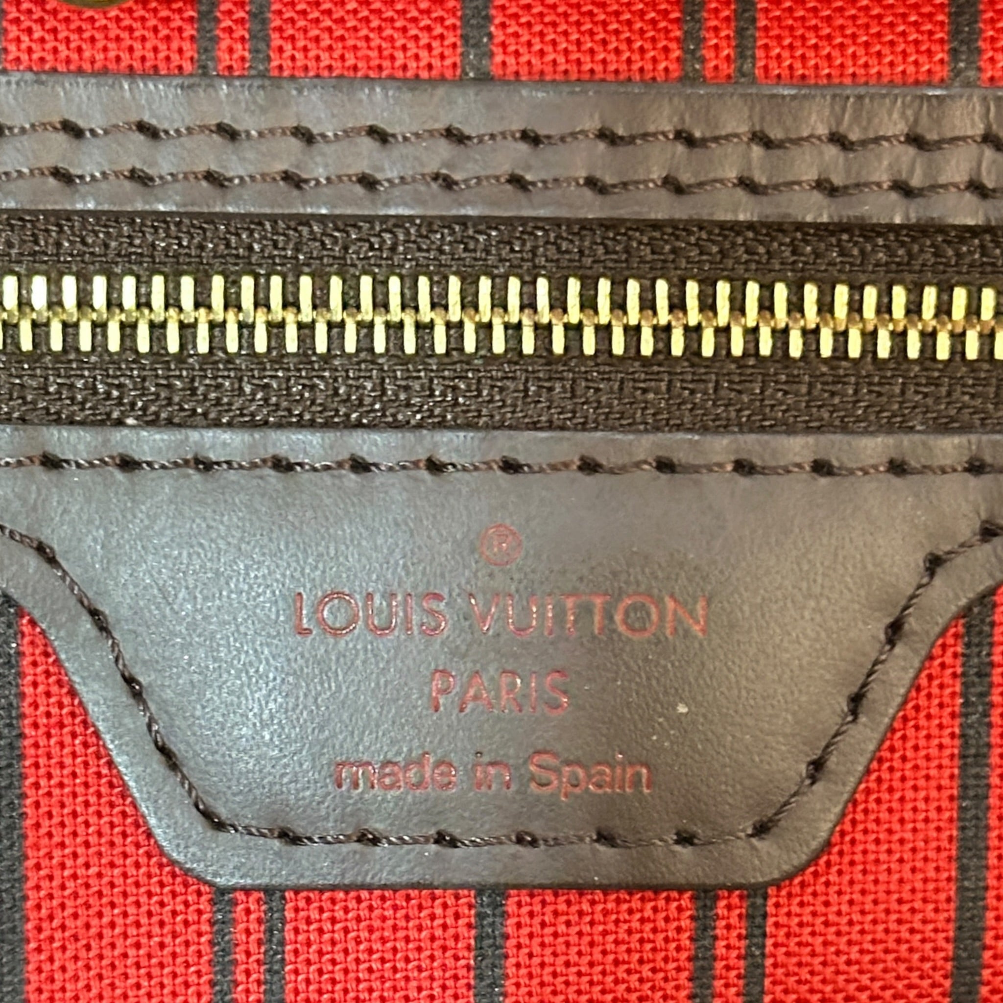 Louis Vuitton Neverfull MM Tote Bag Damier Ebene