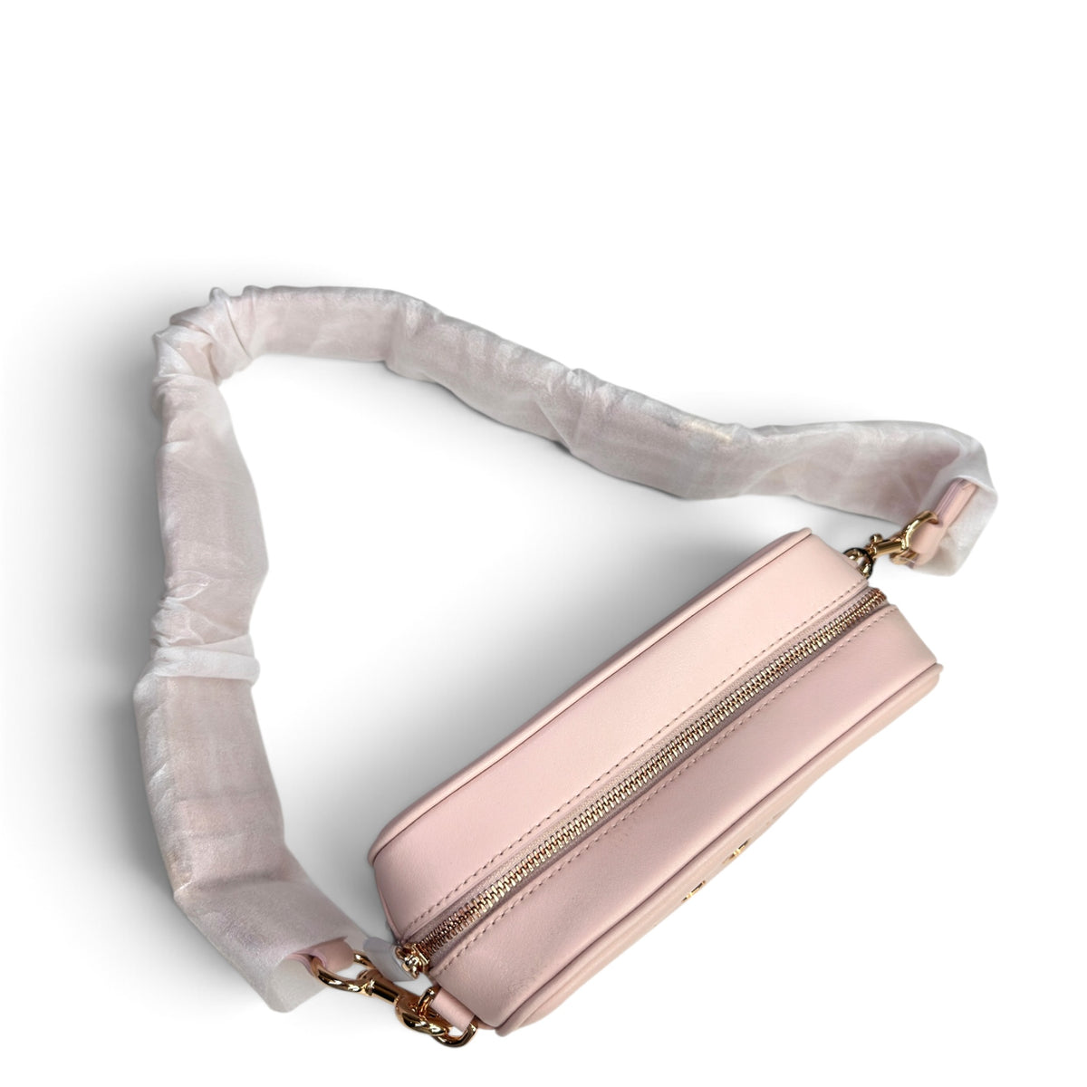Marc Jacobs The Flash Peach Whip Leather Crossbody Bag