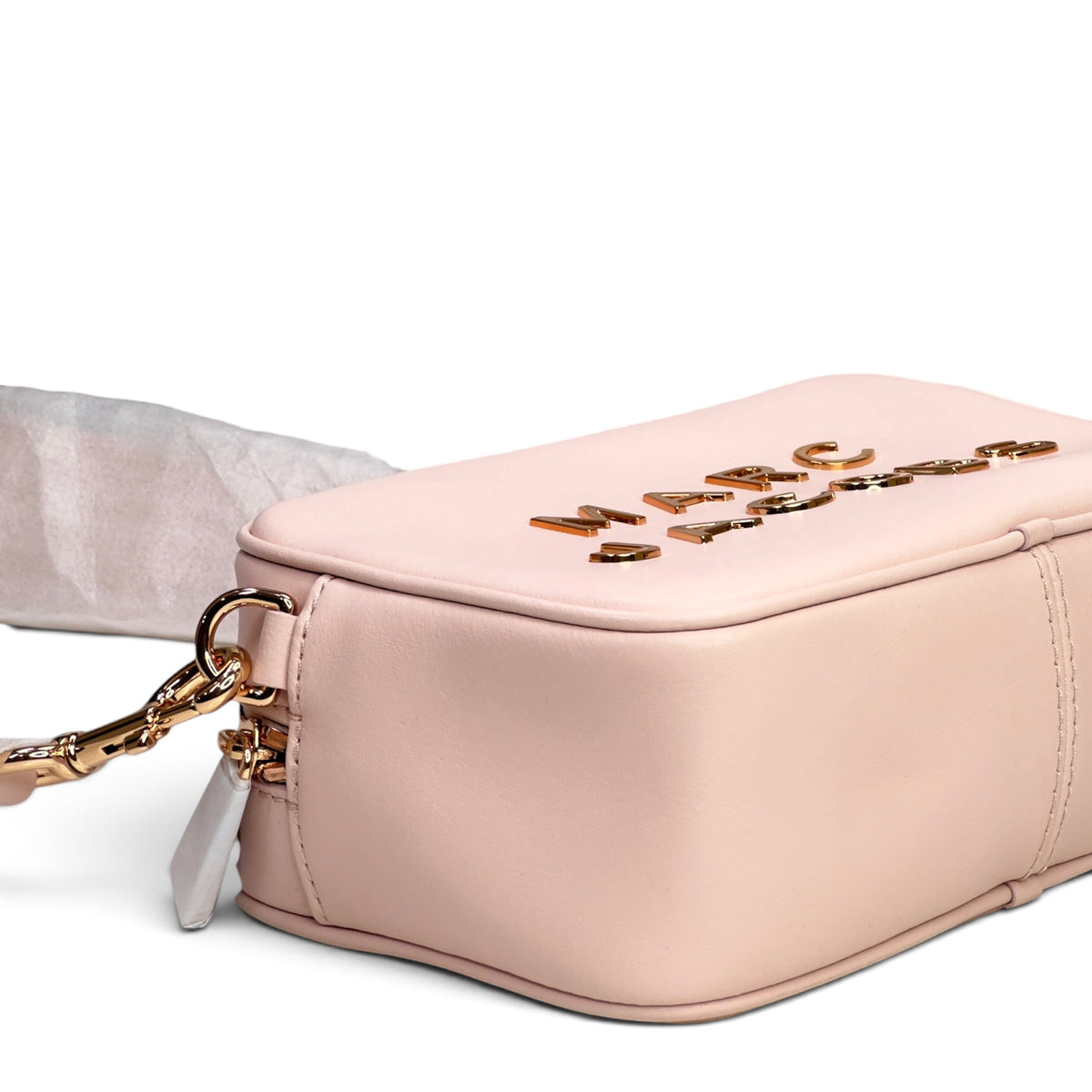 Marc Jacobs The Flash Peach Whip Leather Crossbody Bag