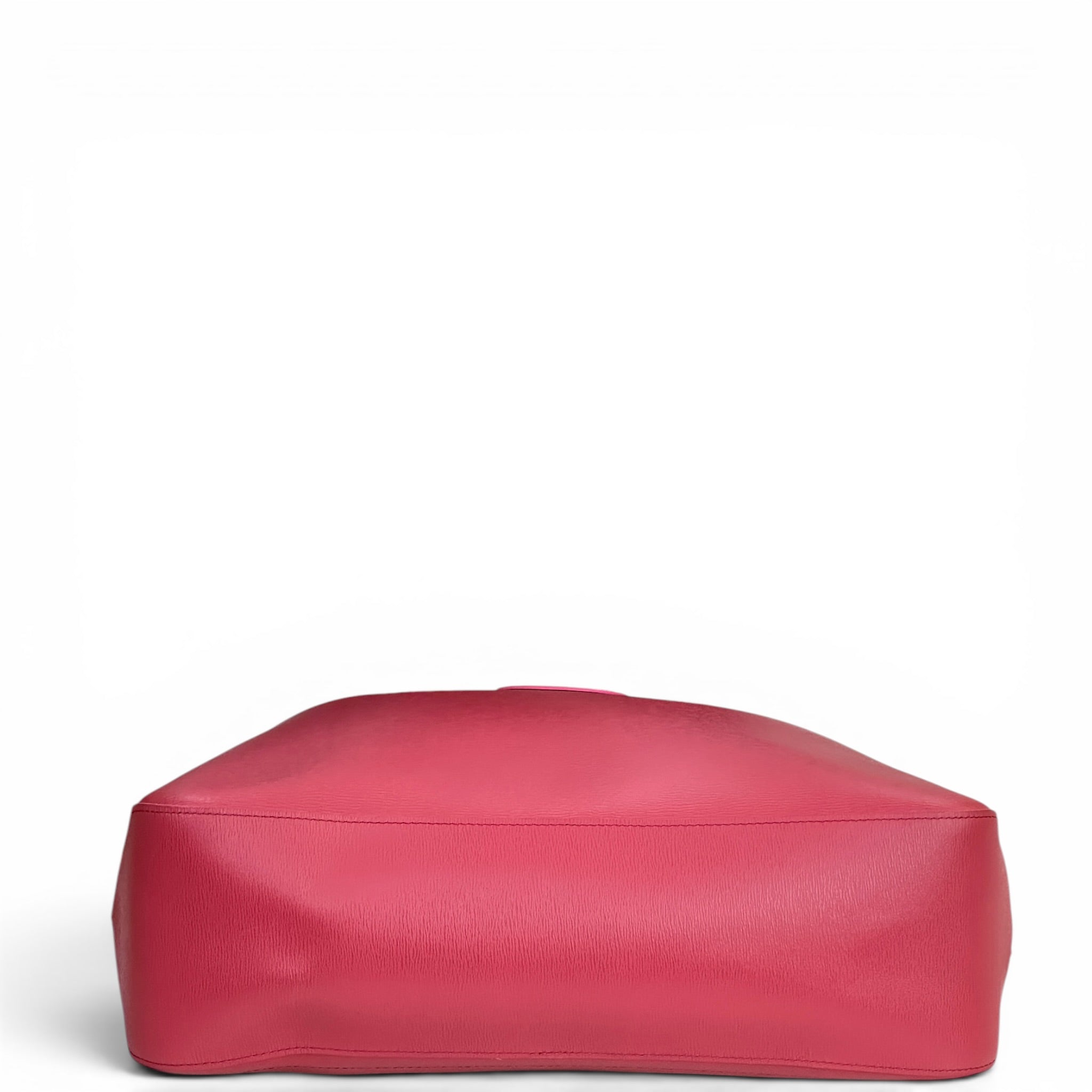 Longchamp Spring Fig Roseau Red Leather Tote