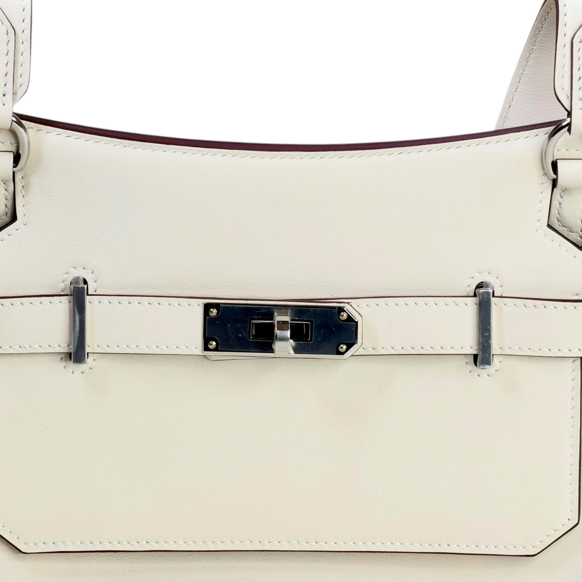 Hermès Mini Jypsière off white calfskin leather phw bag