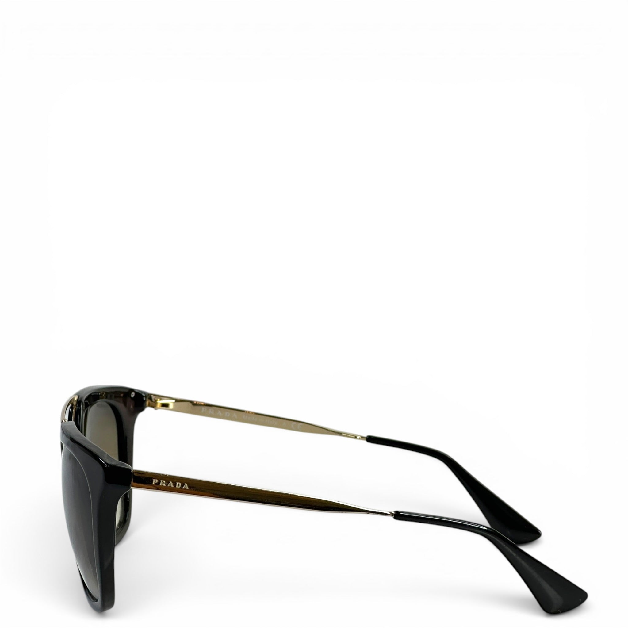 Prada SPR13Q Black Acetate Frames Sunglasses